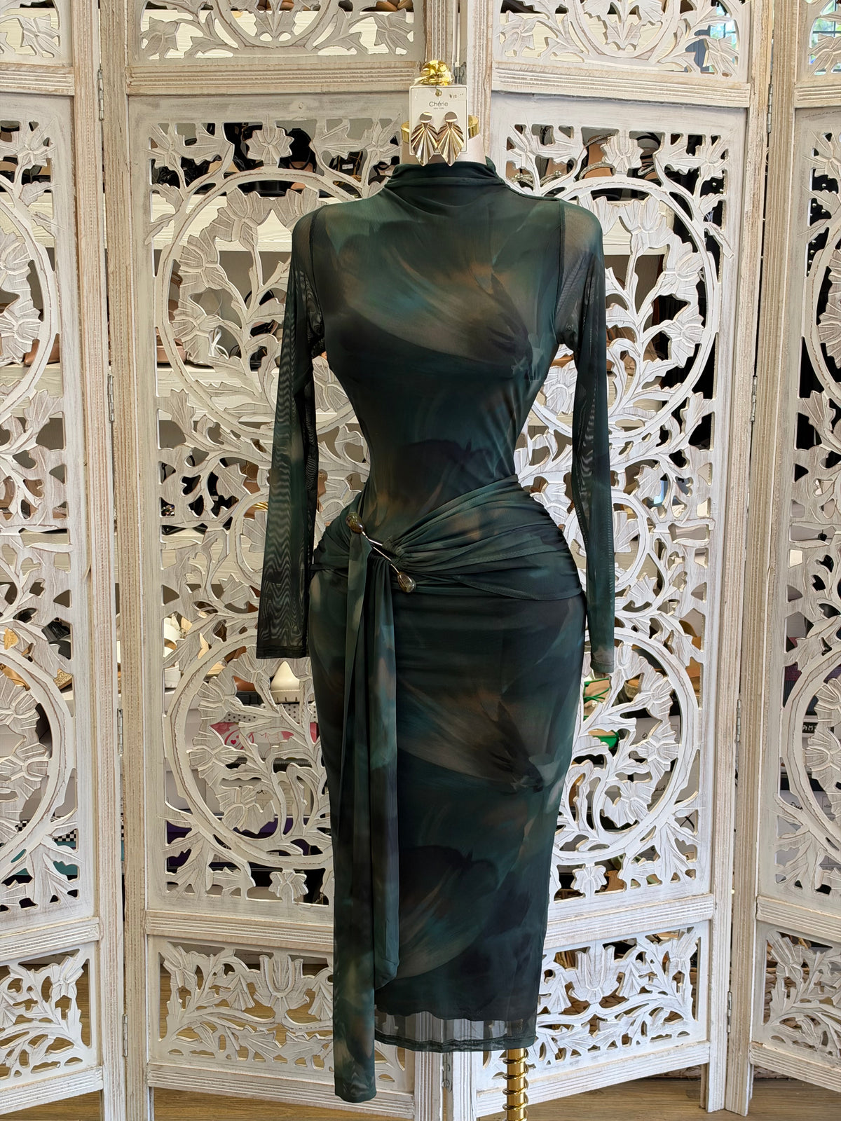 Jade Reverie Dress- Estira , Stretchy
