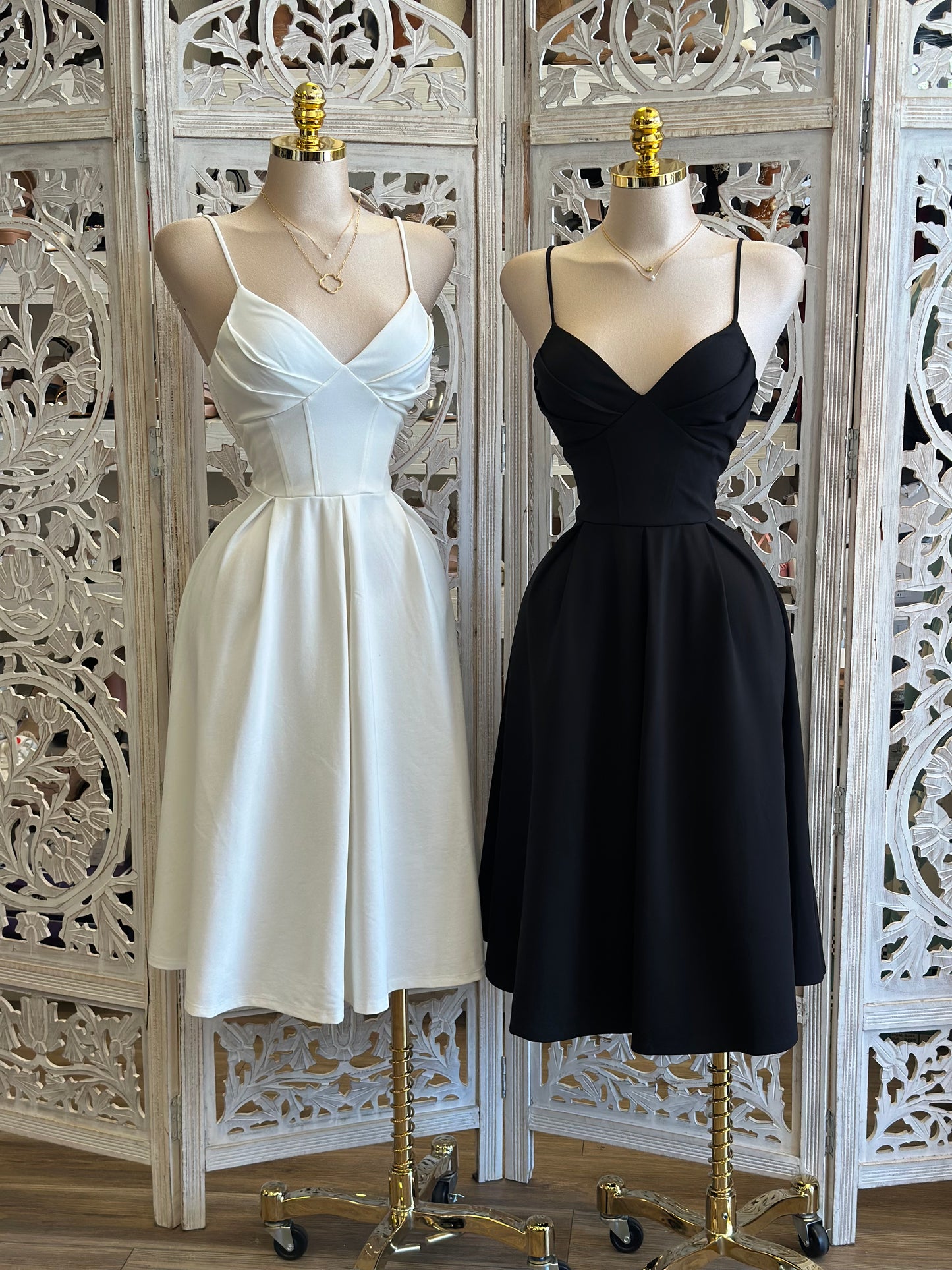 Corset Sleek Midi Dress- Stretchy, Estira