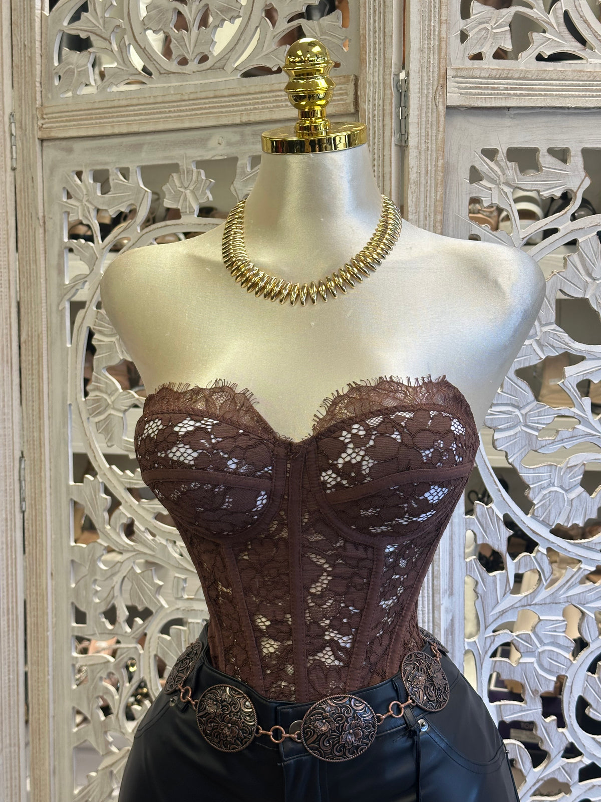 Sweet Secret Lace Corset Top
