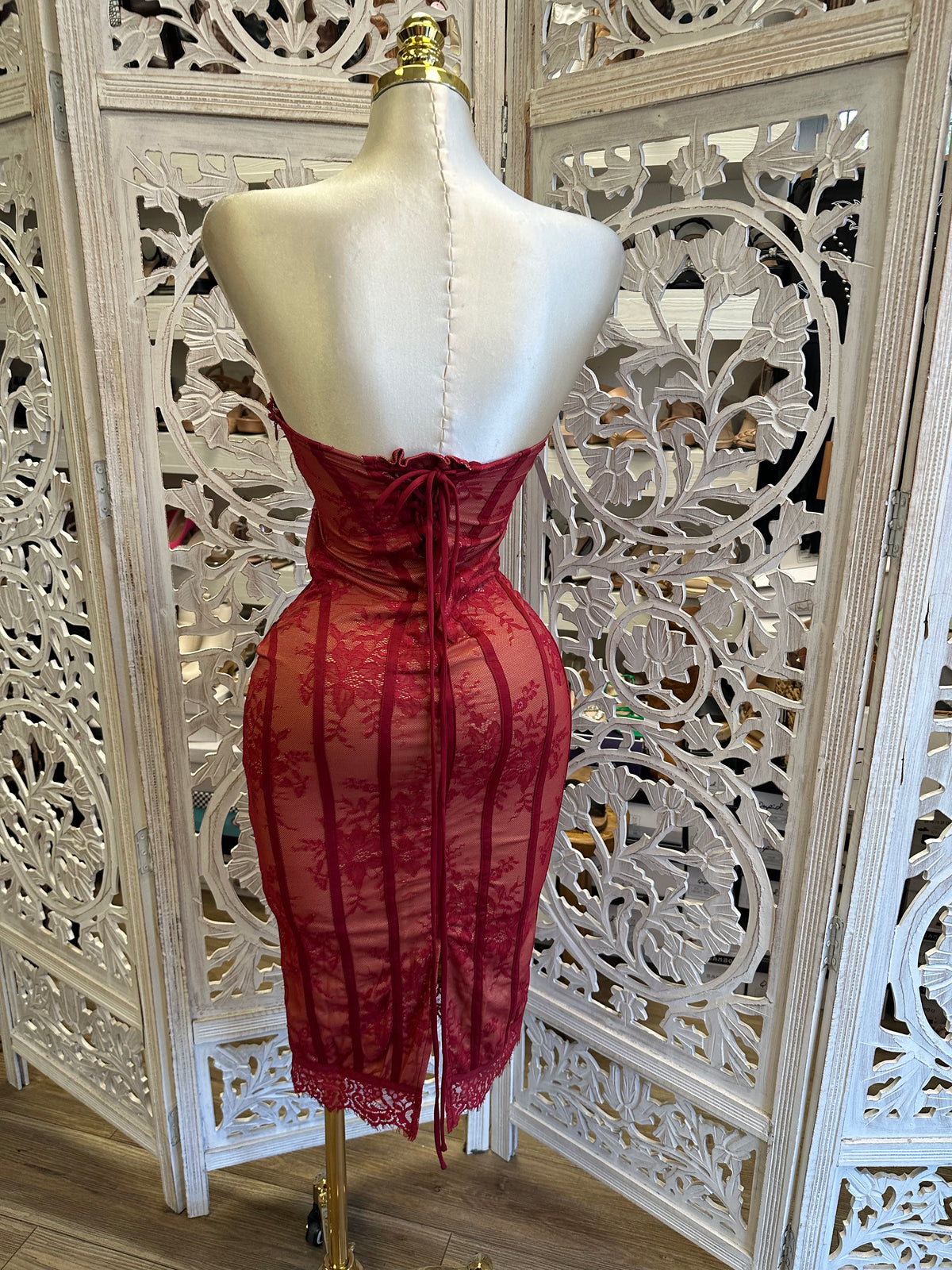 Vignette Corset Dress- Estira, Stretchy