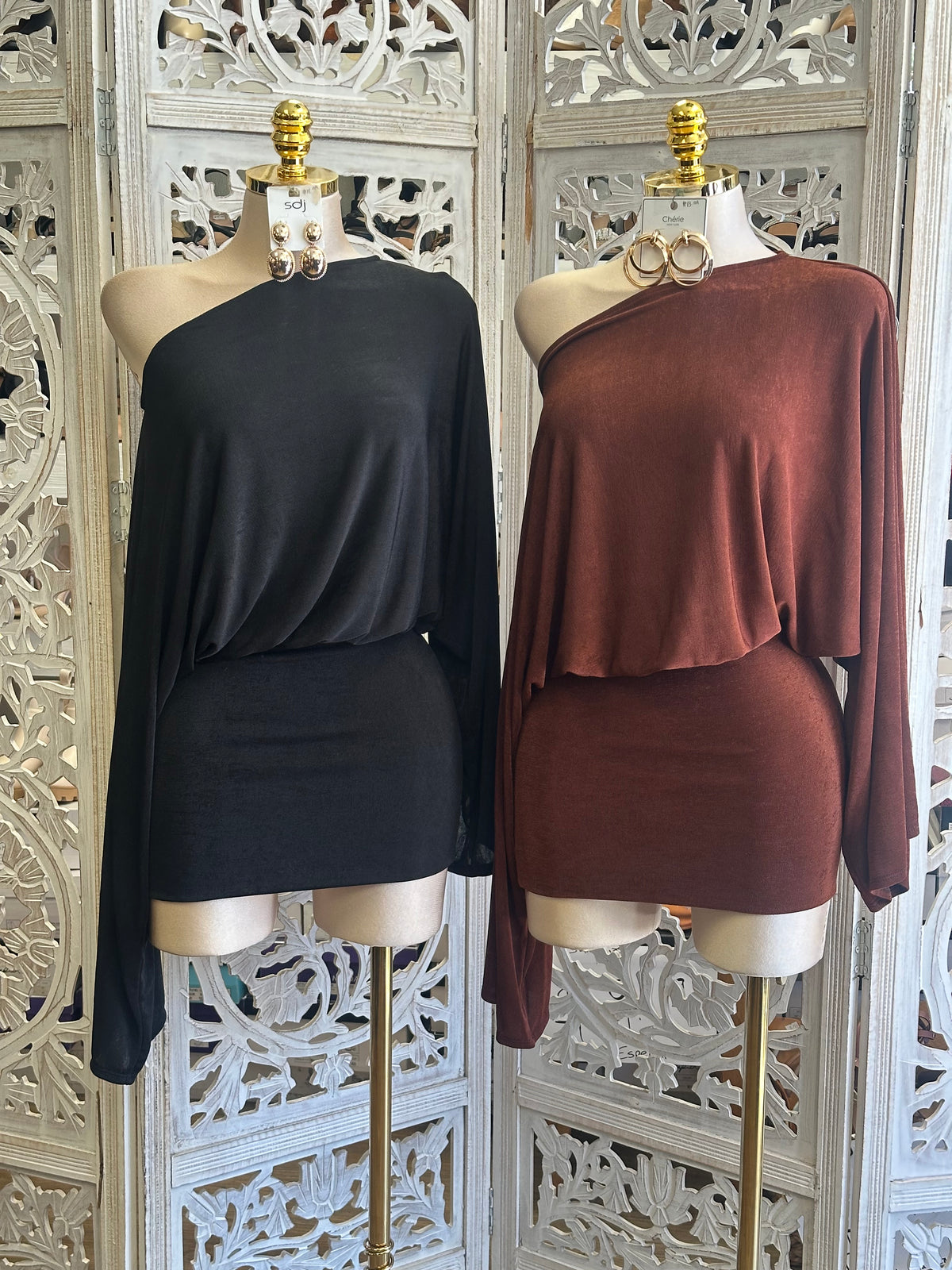 Cassian Popover Mini Dress- Estira, Stretchy