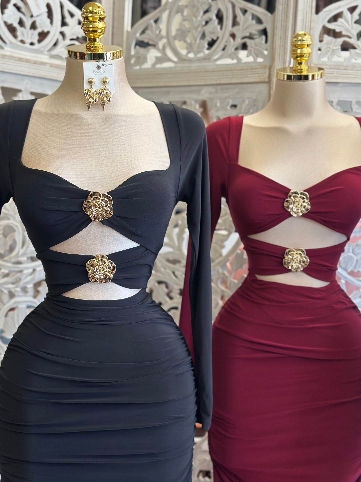 Gabrielle Cutout Dress - Estira , Stretchy