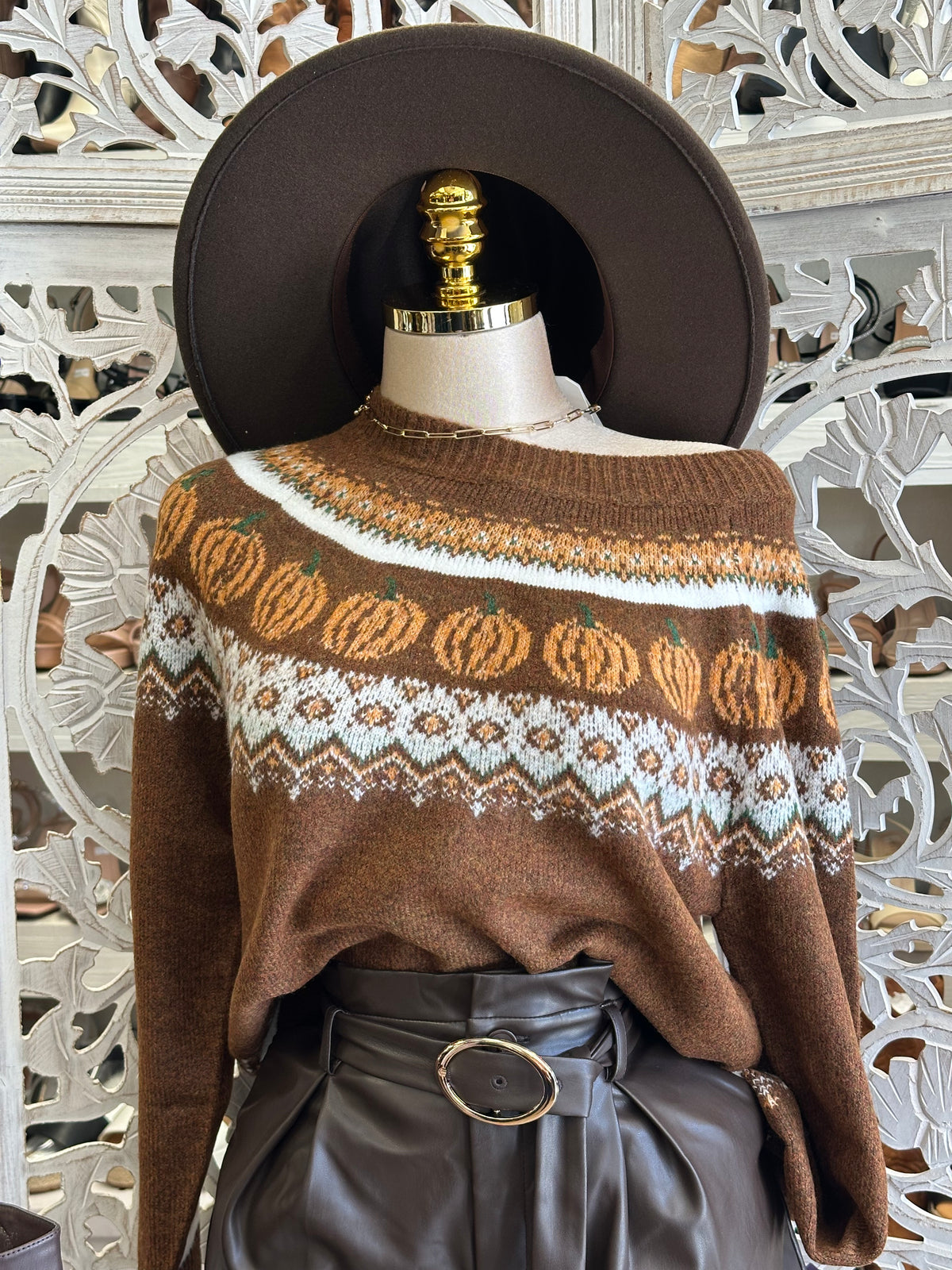 Autumn Patch Slouchy Sweater