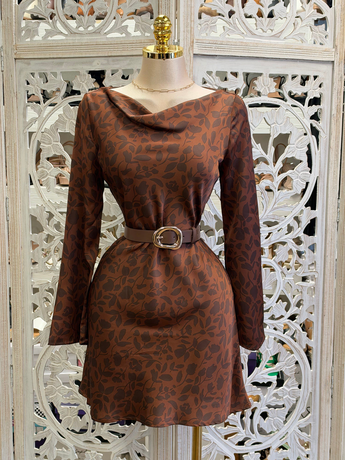 Autumn Reverie Mini Dress-  no Estira no , Stretchy
