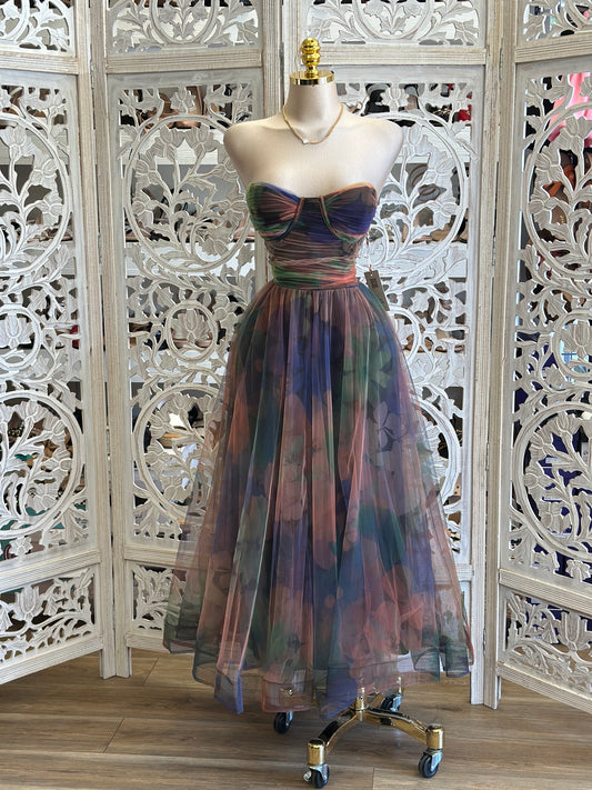 Multi Color Tulle Dress- Stretchy, Estira