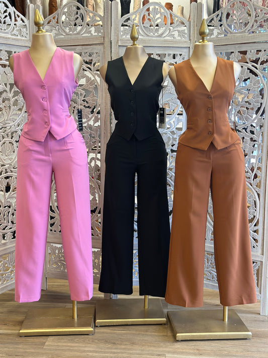 Vest and Trousers Set- Not Stretchy