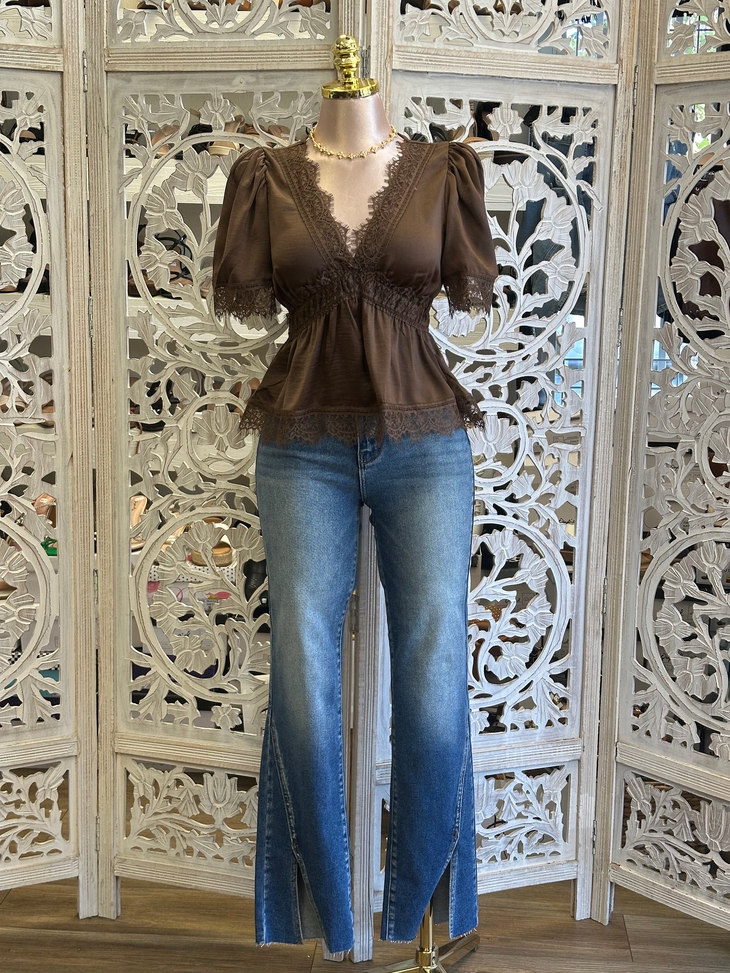 Lace Lined Doll Blouse