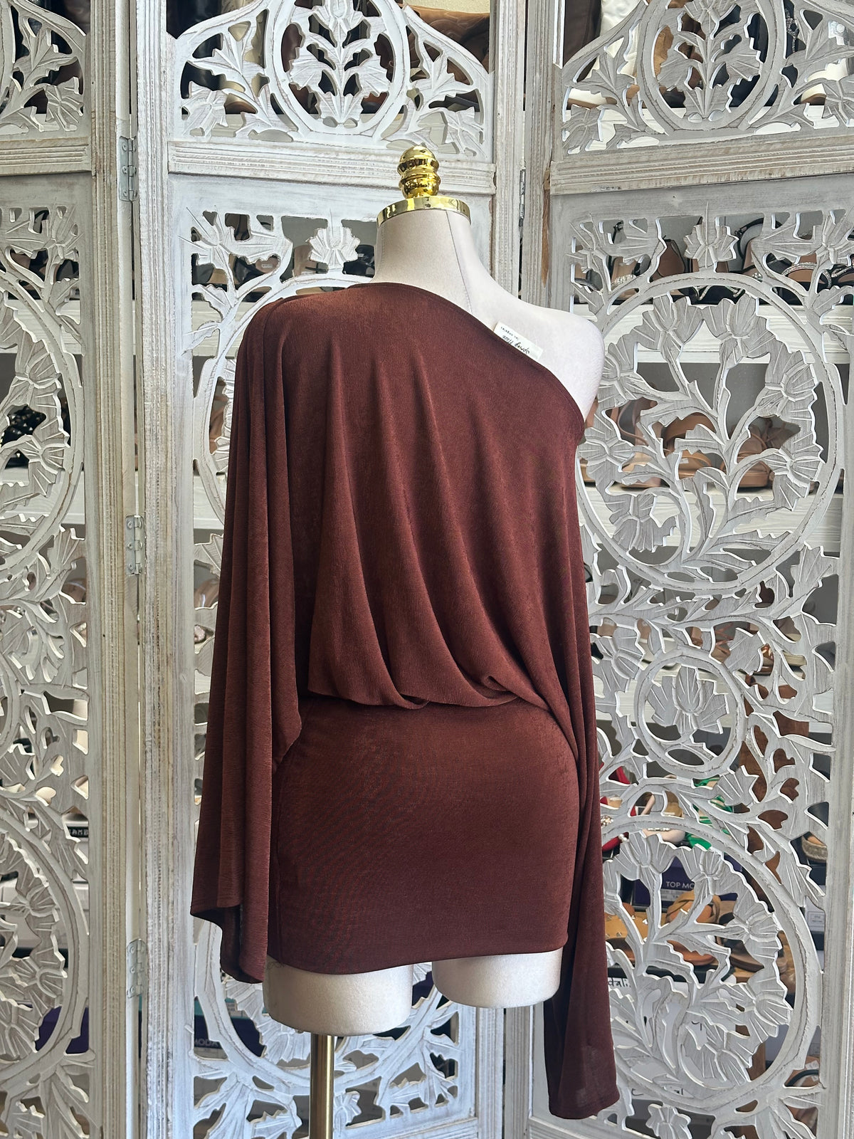 Cassian Popover Mini Dress- Estira, Stretchy