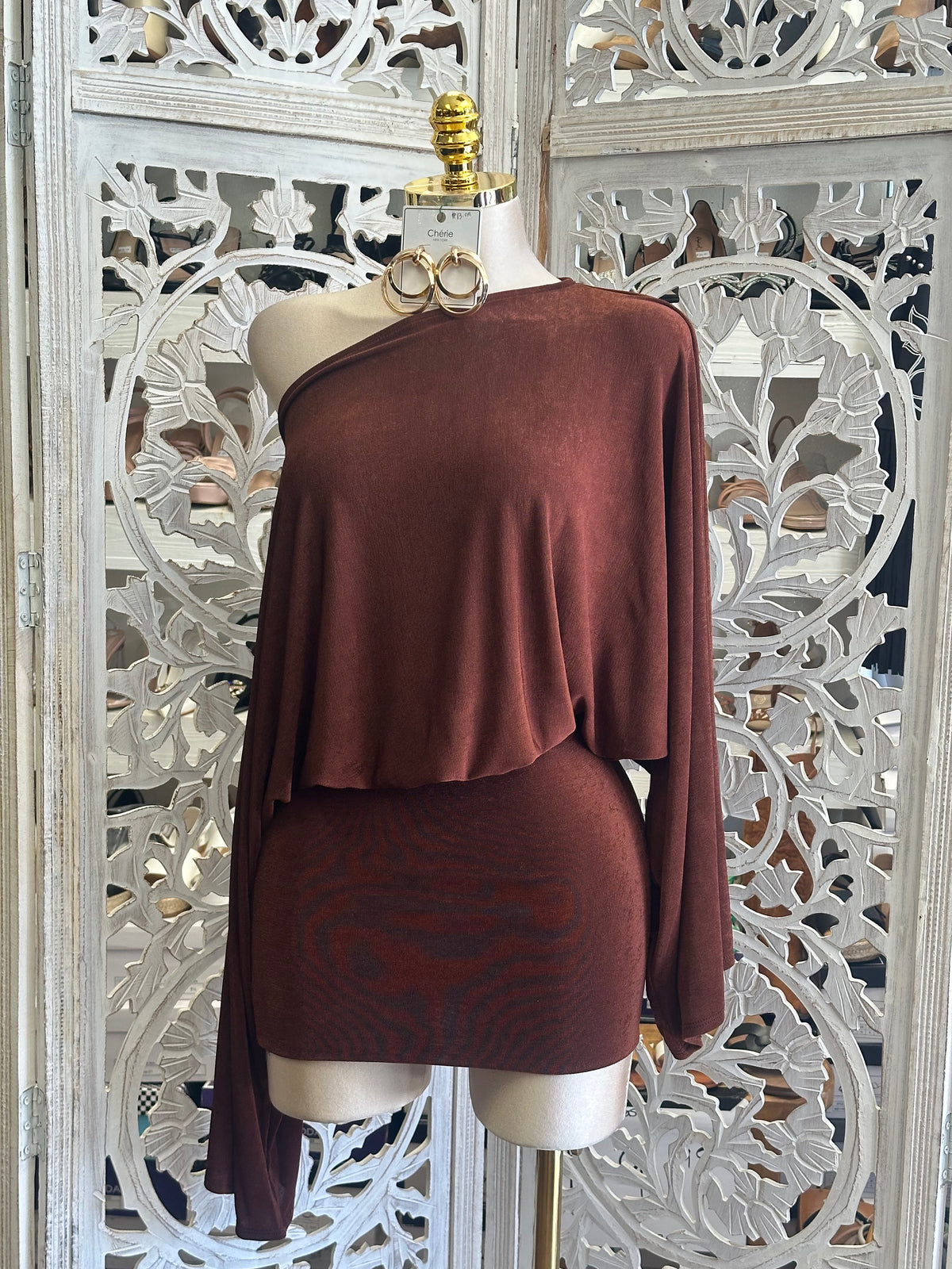 Cassian Popover Mini Dress- Estira, Stretchy