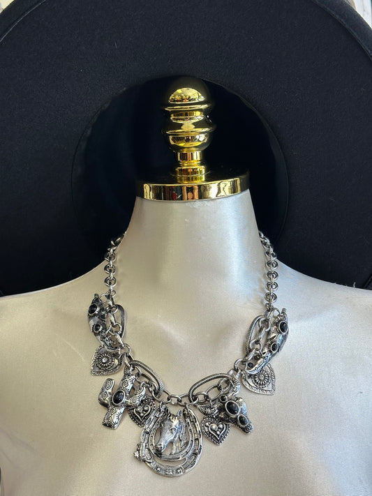 Wild Stallion Charm Choker
