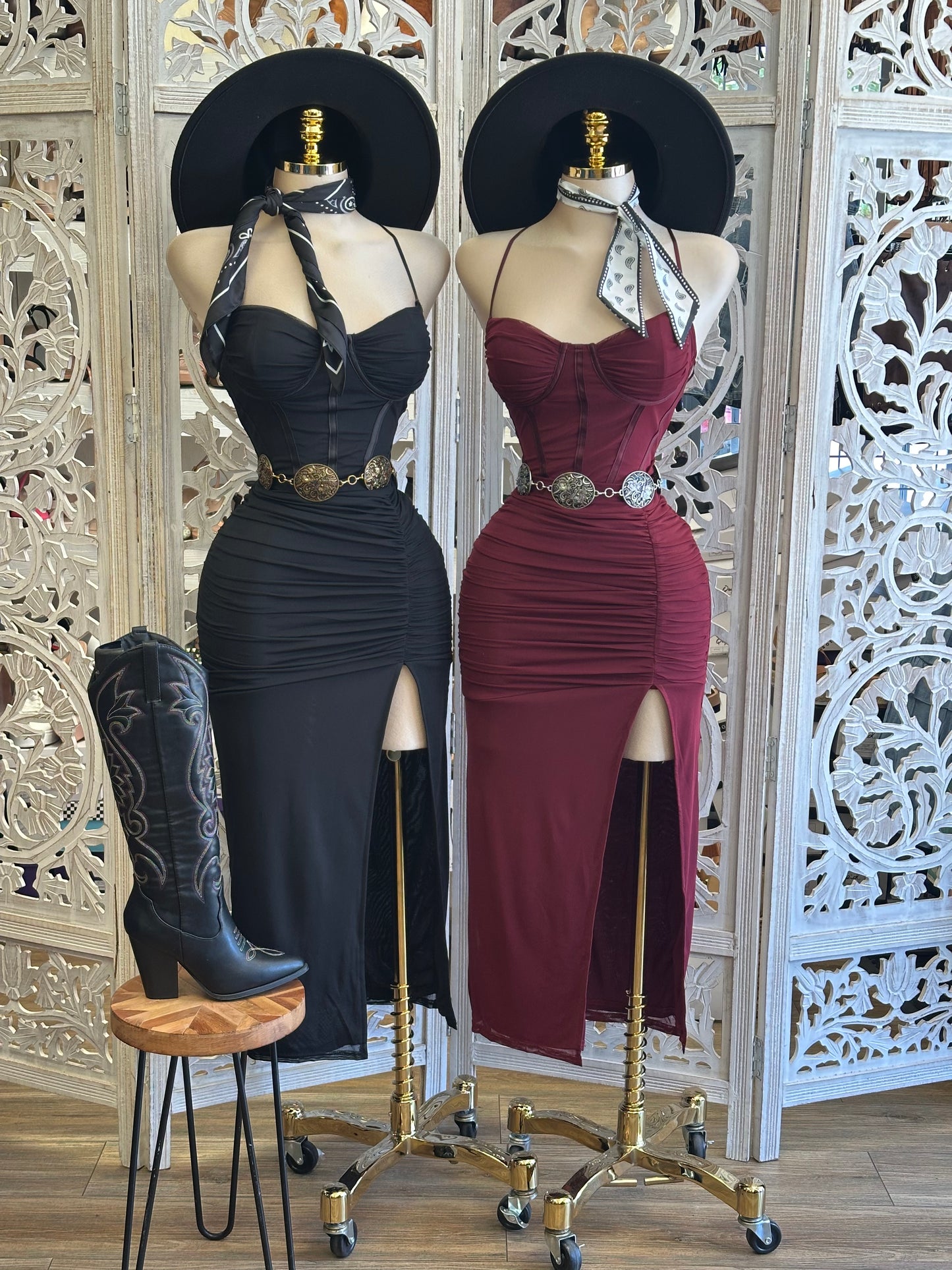 Halter Corset Dress-Estira Stretchy