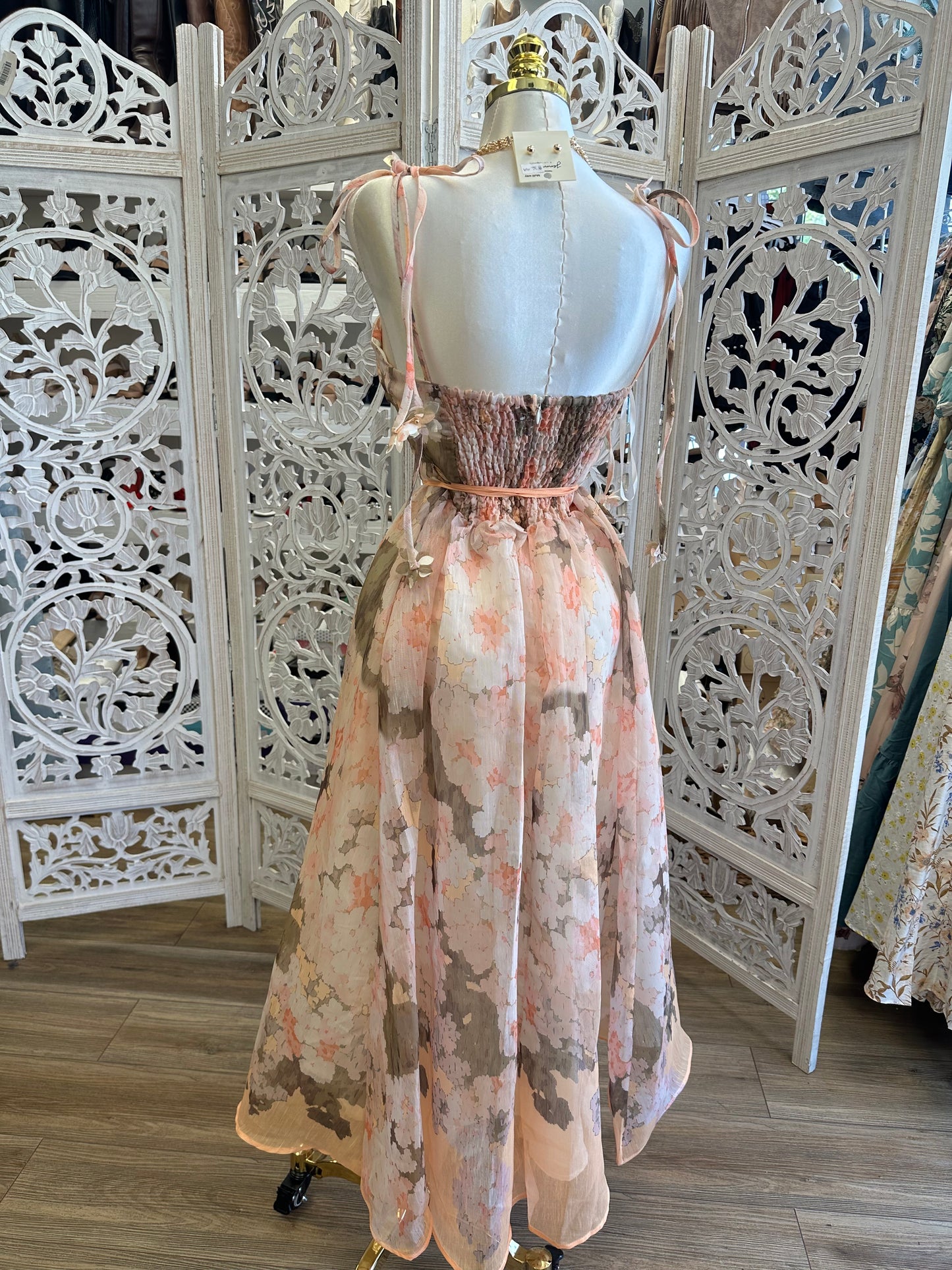 Pastel Flare Midi Dress- Estira, Stretchy