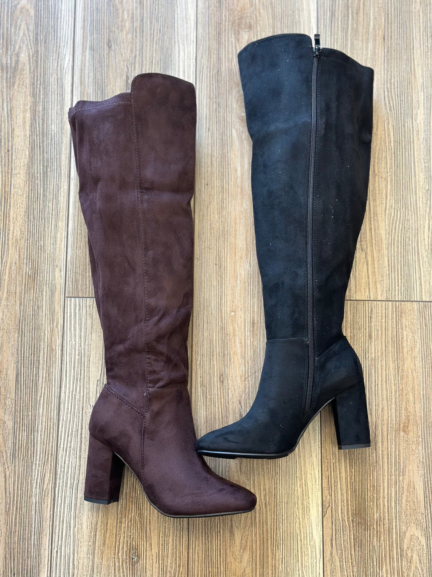 Wide Calf Suede Boot