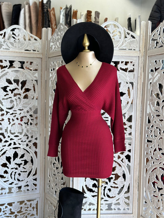 Wrapped Sweater Dress lo