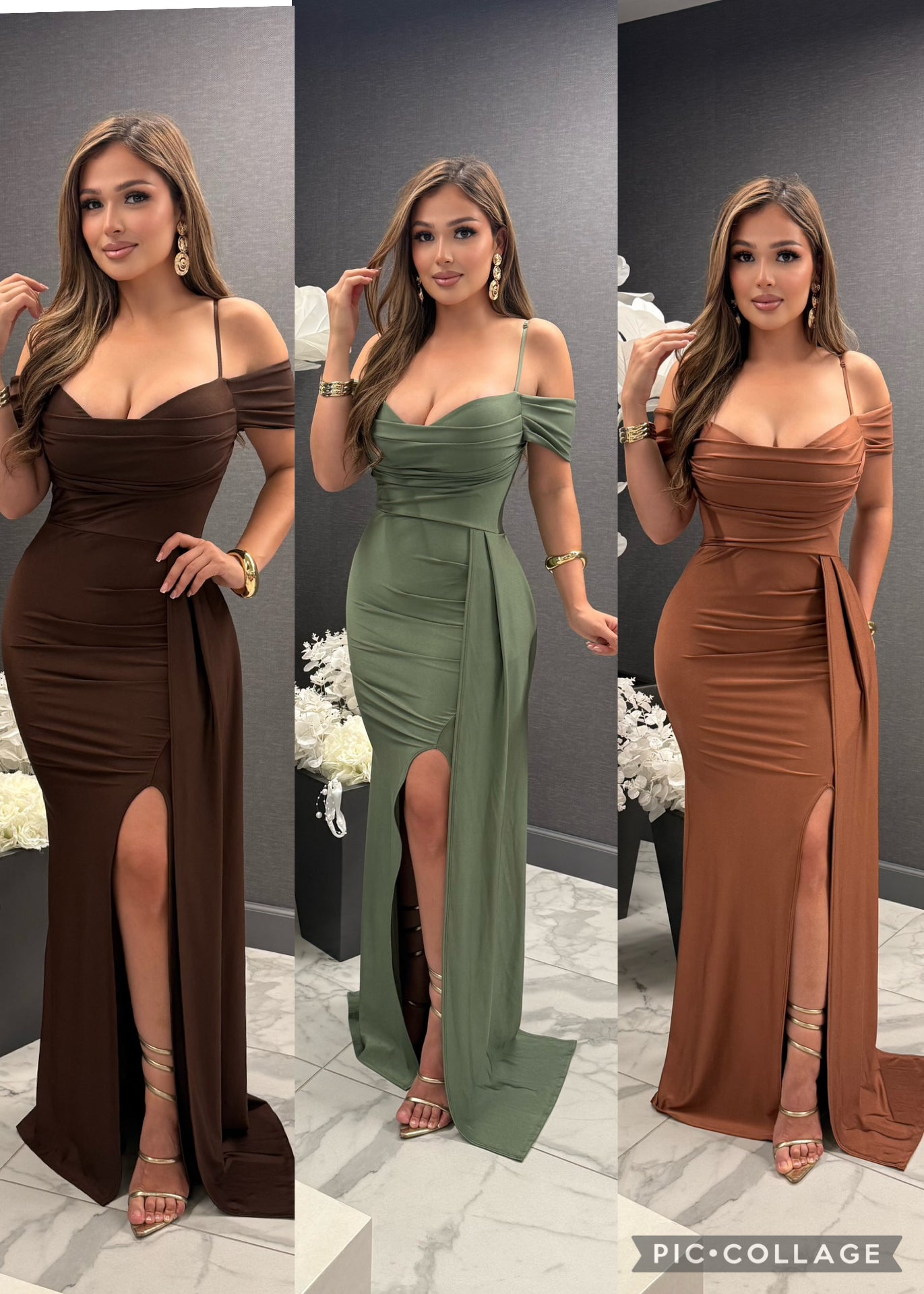 Amara Draped Sweetheart Maxi Gown -Estira Stretchy