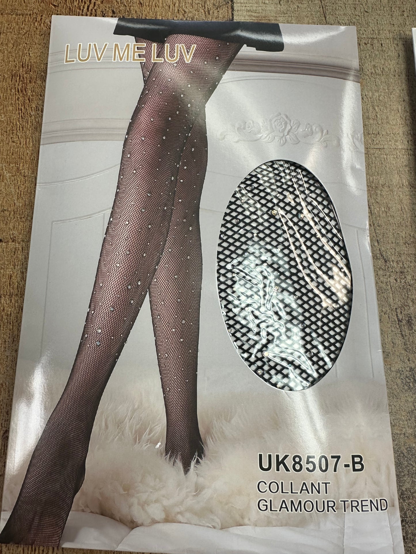 Rhinestone Fishnet Tights