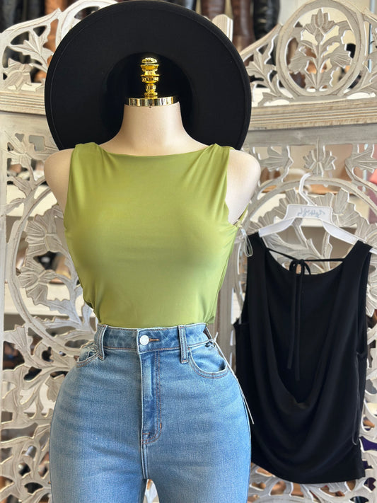 Draped Scoop Blouse - Estira, Stretchy
