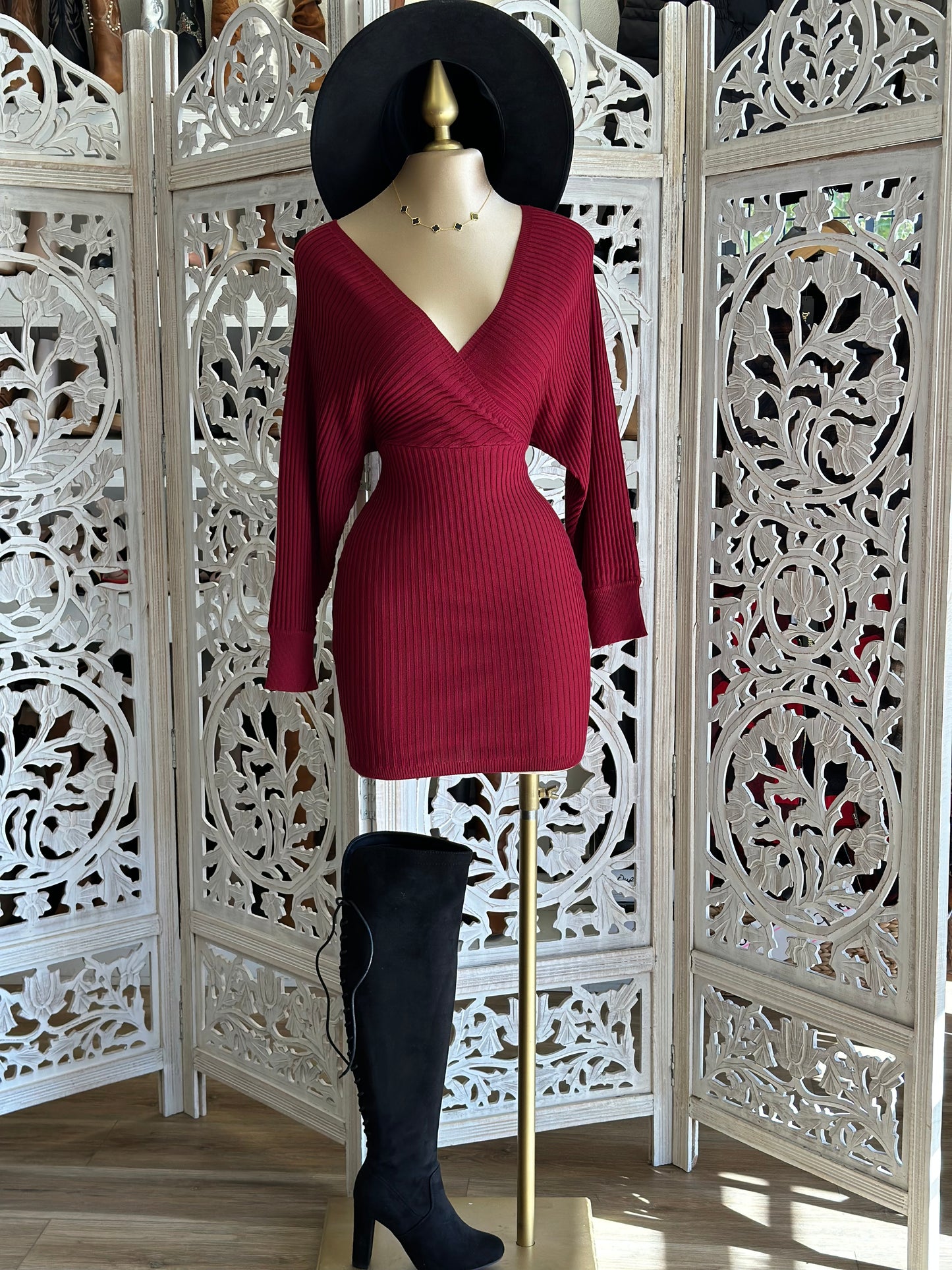 Wrapped Sweater Dress lo