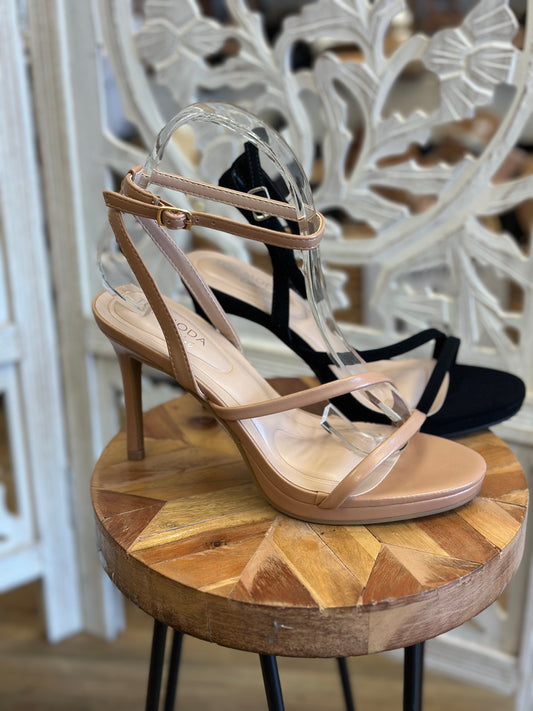 Thin Heel Strappy Sandals