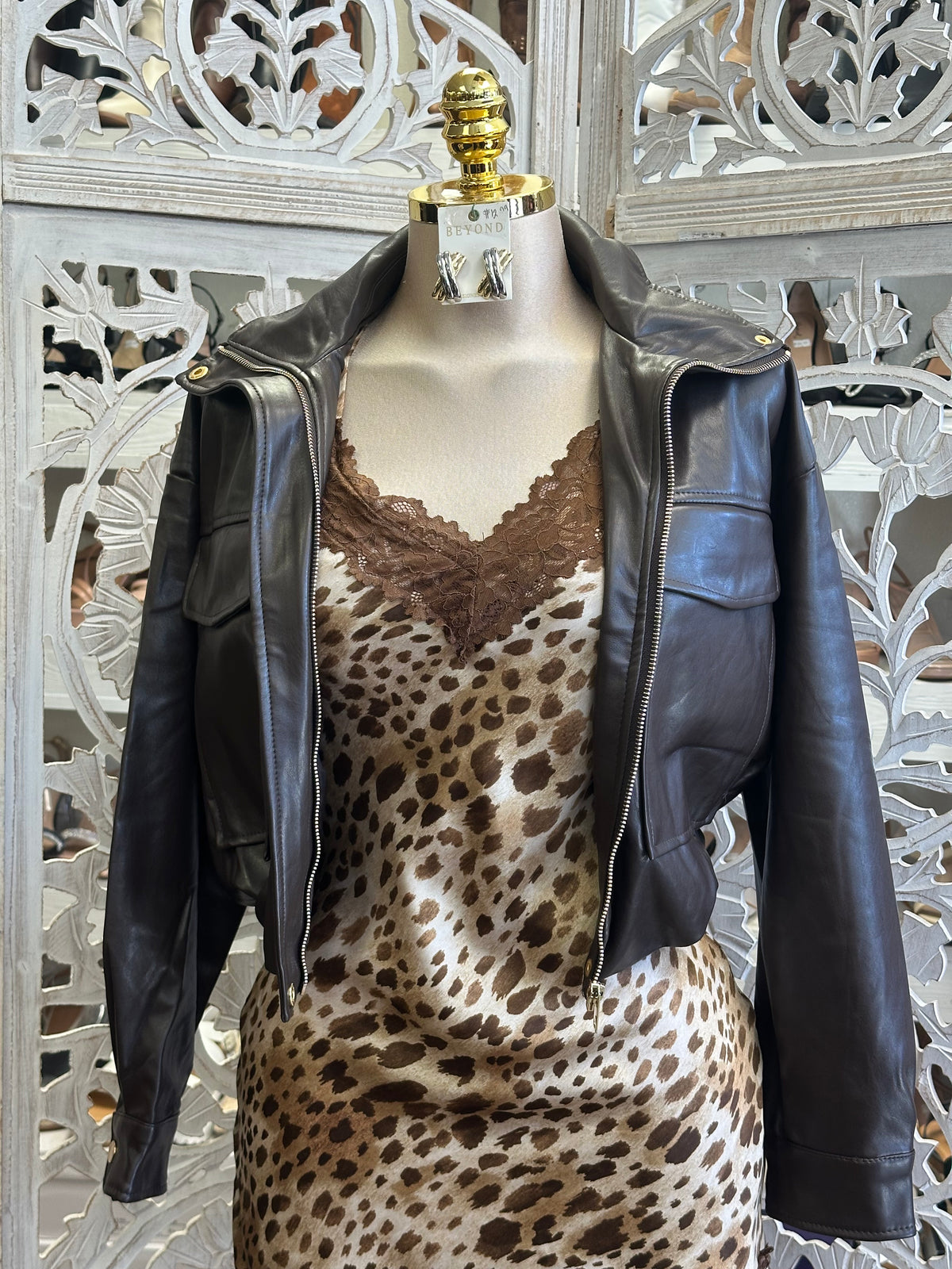 Mesa Leather Bomber Jacket