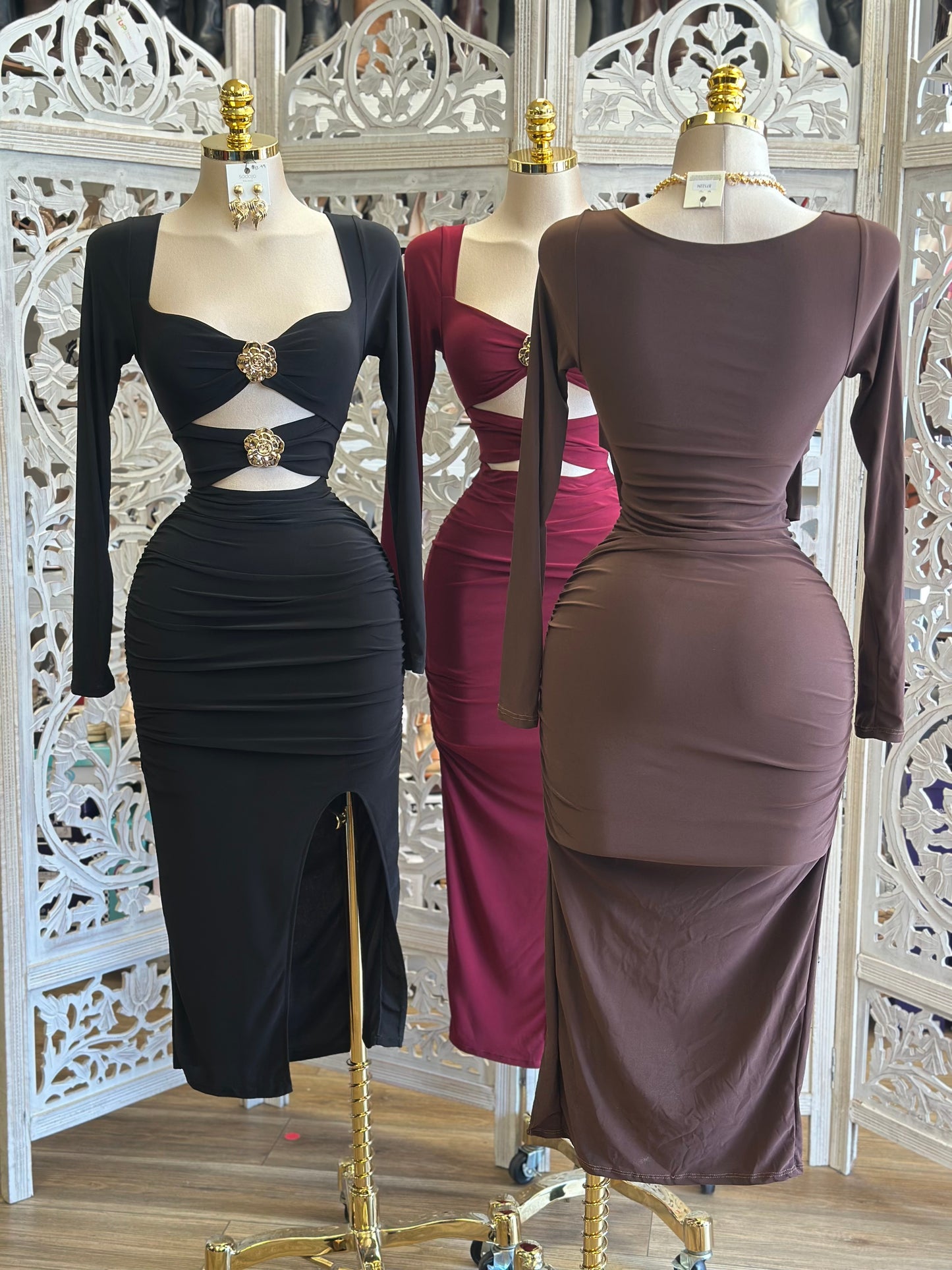 Gabrielle Cutout Dress - Estira , Stretchy