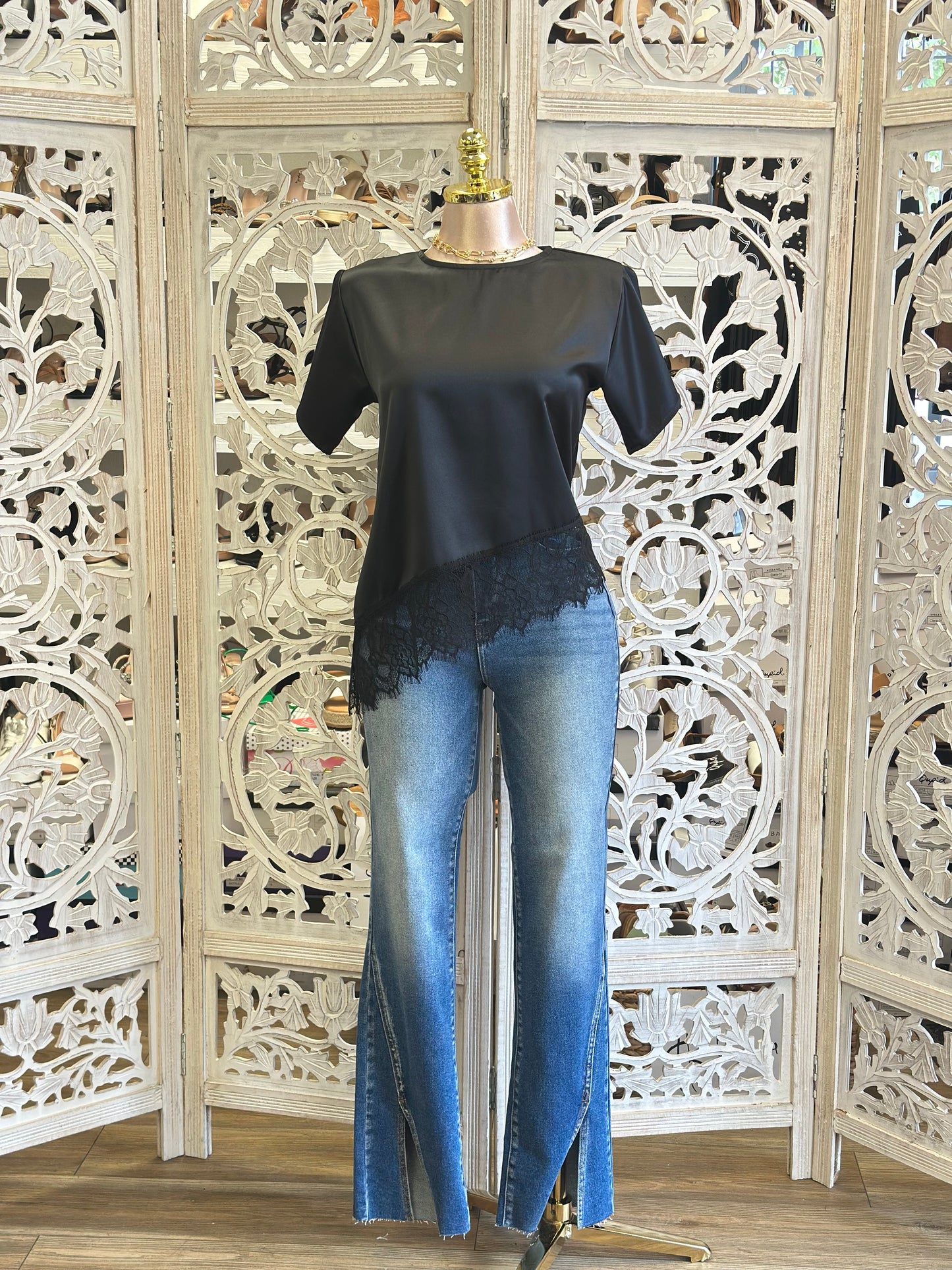 Sultry Edge Asymmetrical Top