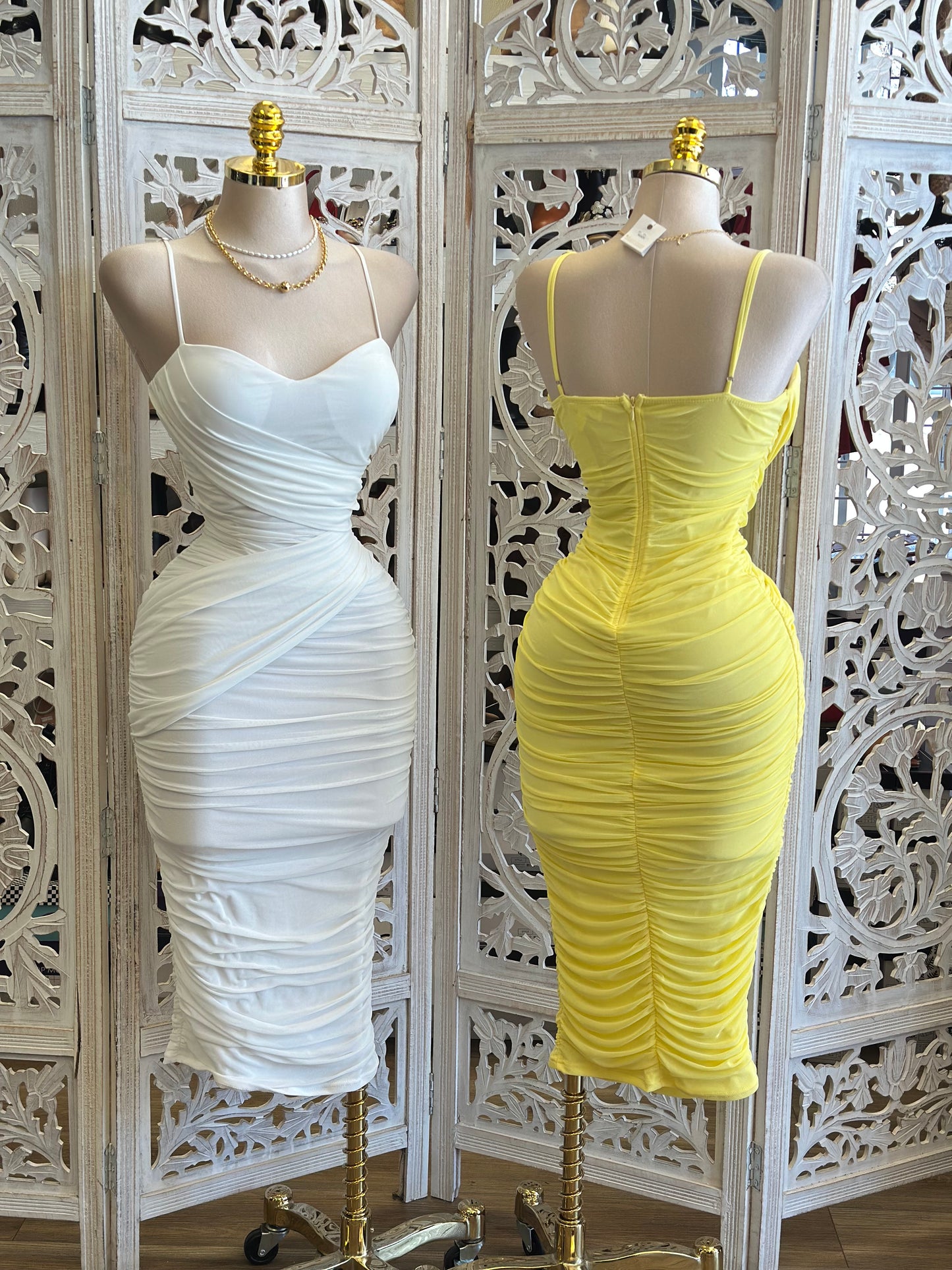 Wrapped Strappy Cocktail Dress- Stretchy, Estira