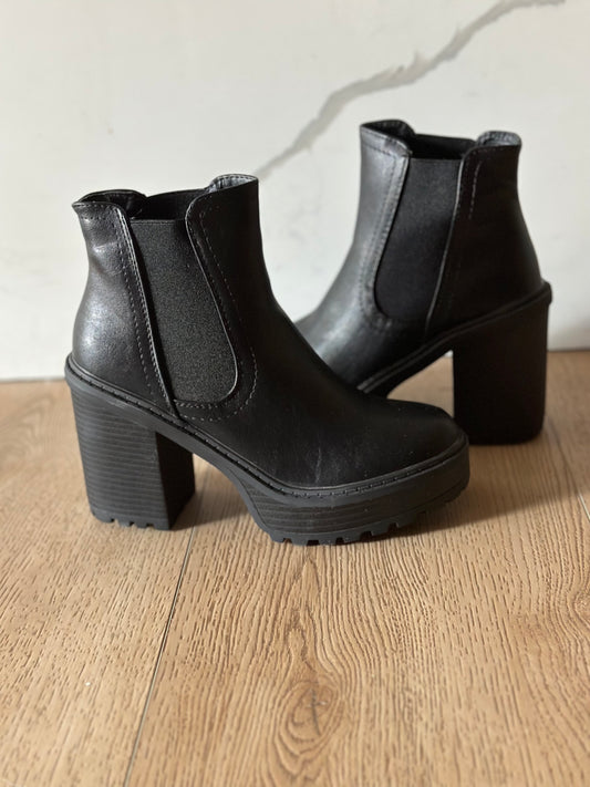 Faux Leather Booties