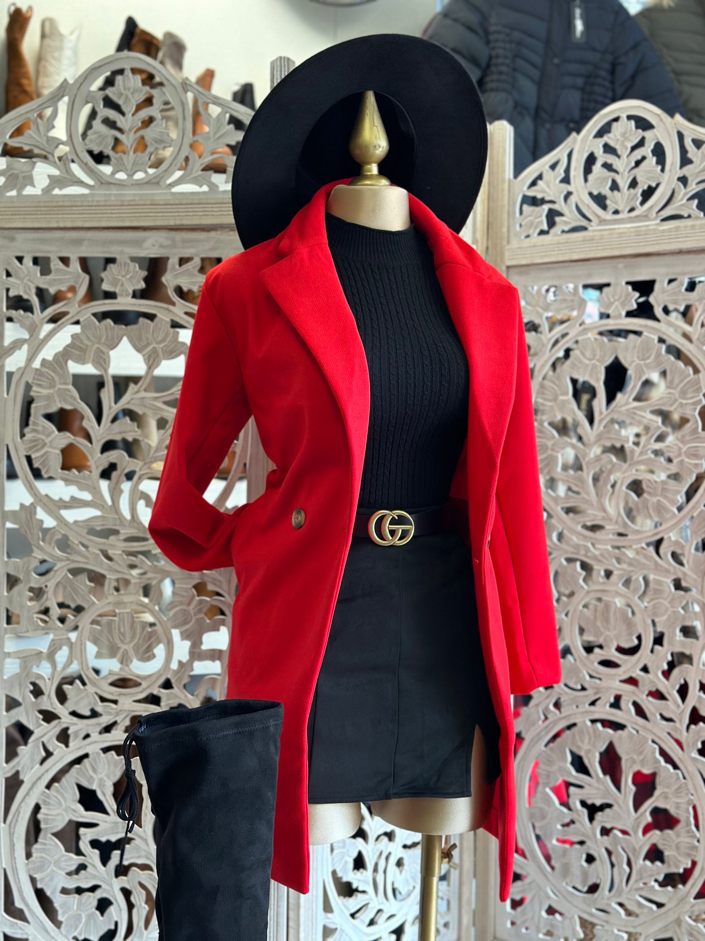 Red Blazer Coat