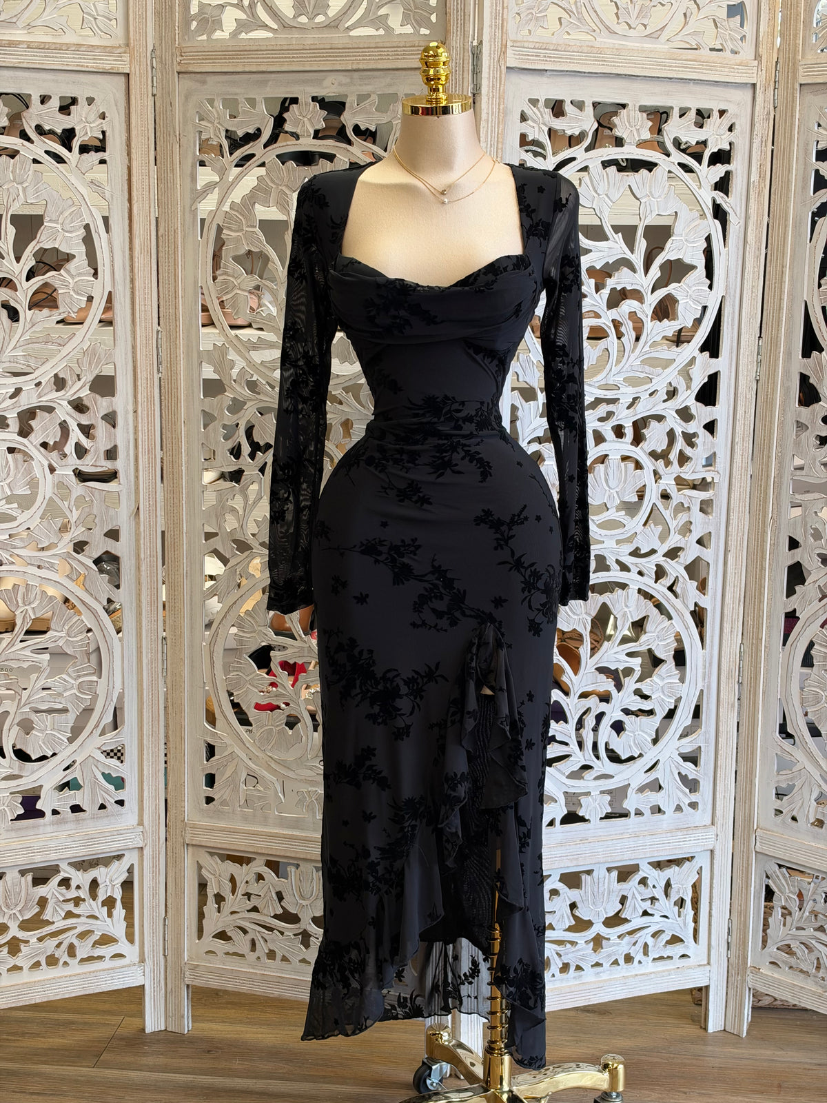 Eclipse Asymmetric Dress- Estira , Stretchy