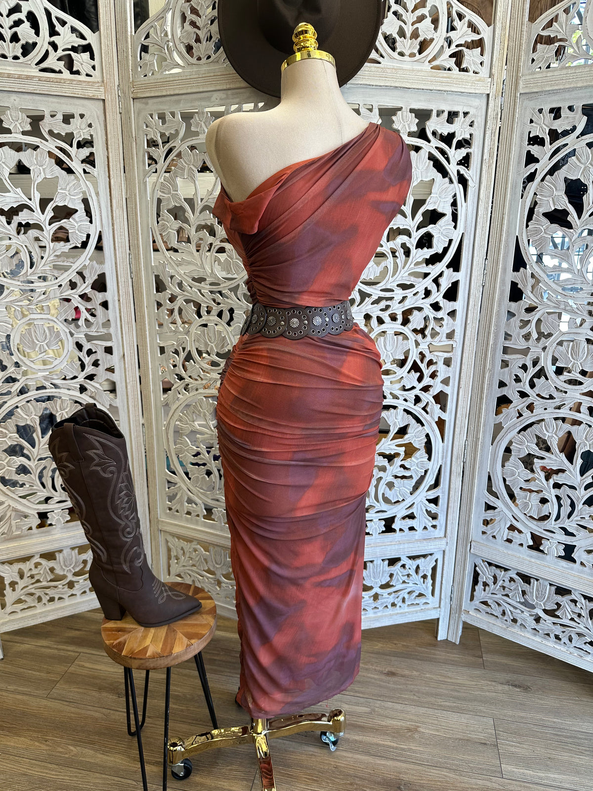 Rustler Mesh Maxi Dress- Estira, Stretchy