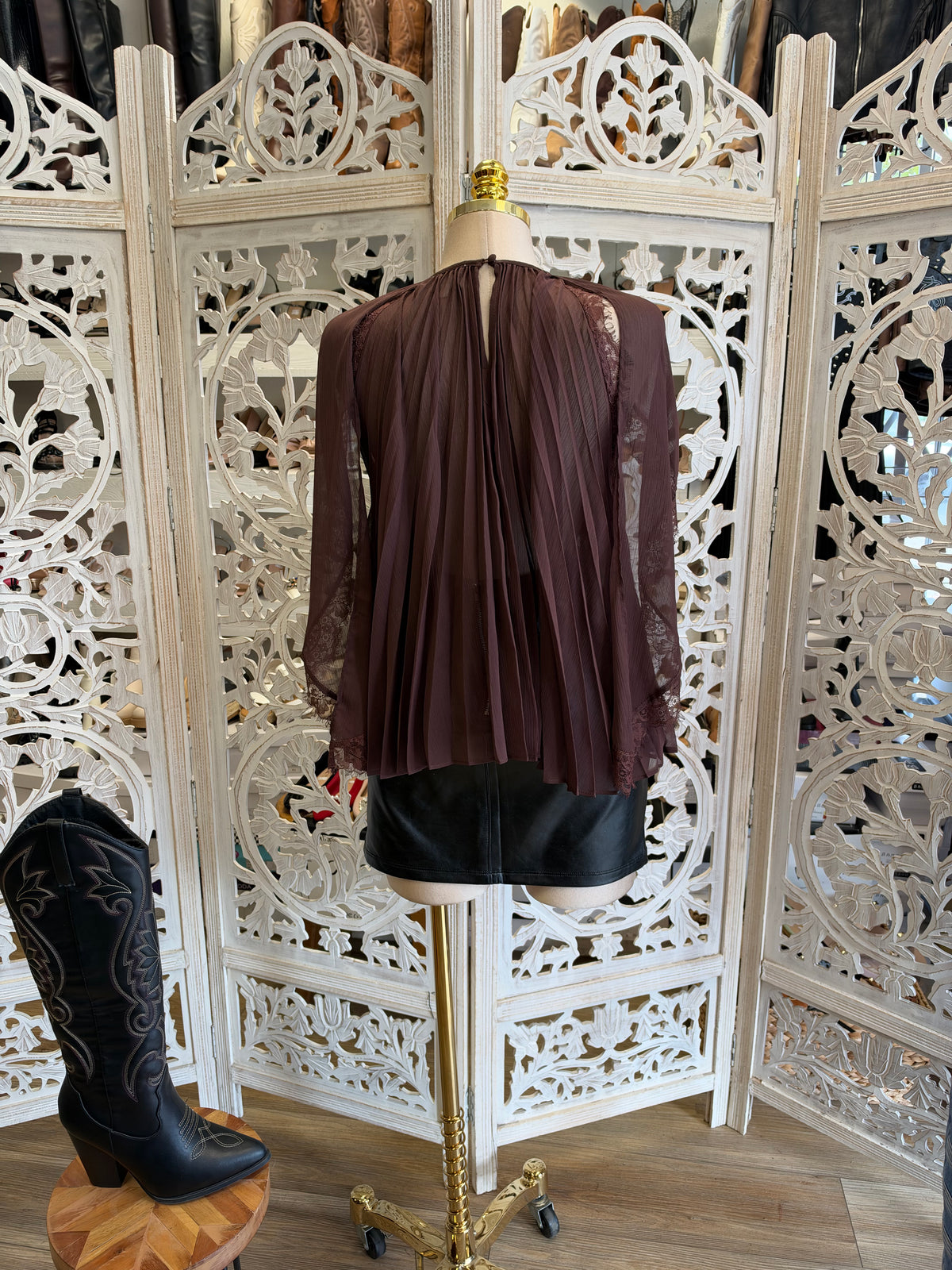 Laurent Pleated Blouse