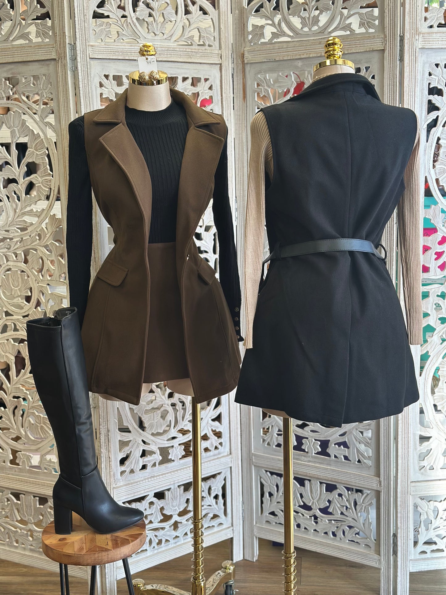 Blazer and Skort Set- Estira,Stretchy