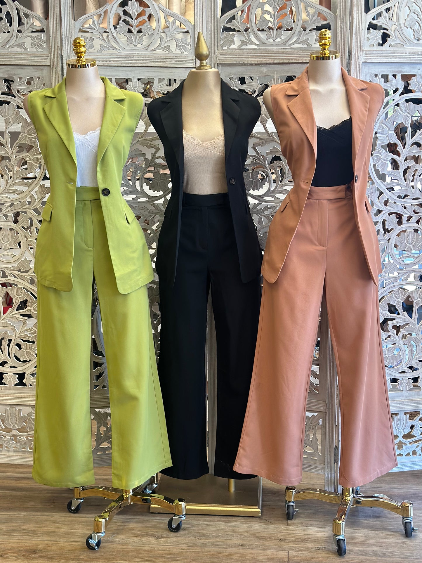 Vest and Dress Pants Set - No Estira, Not stretchy