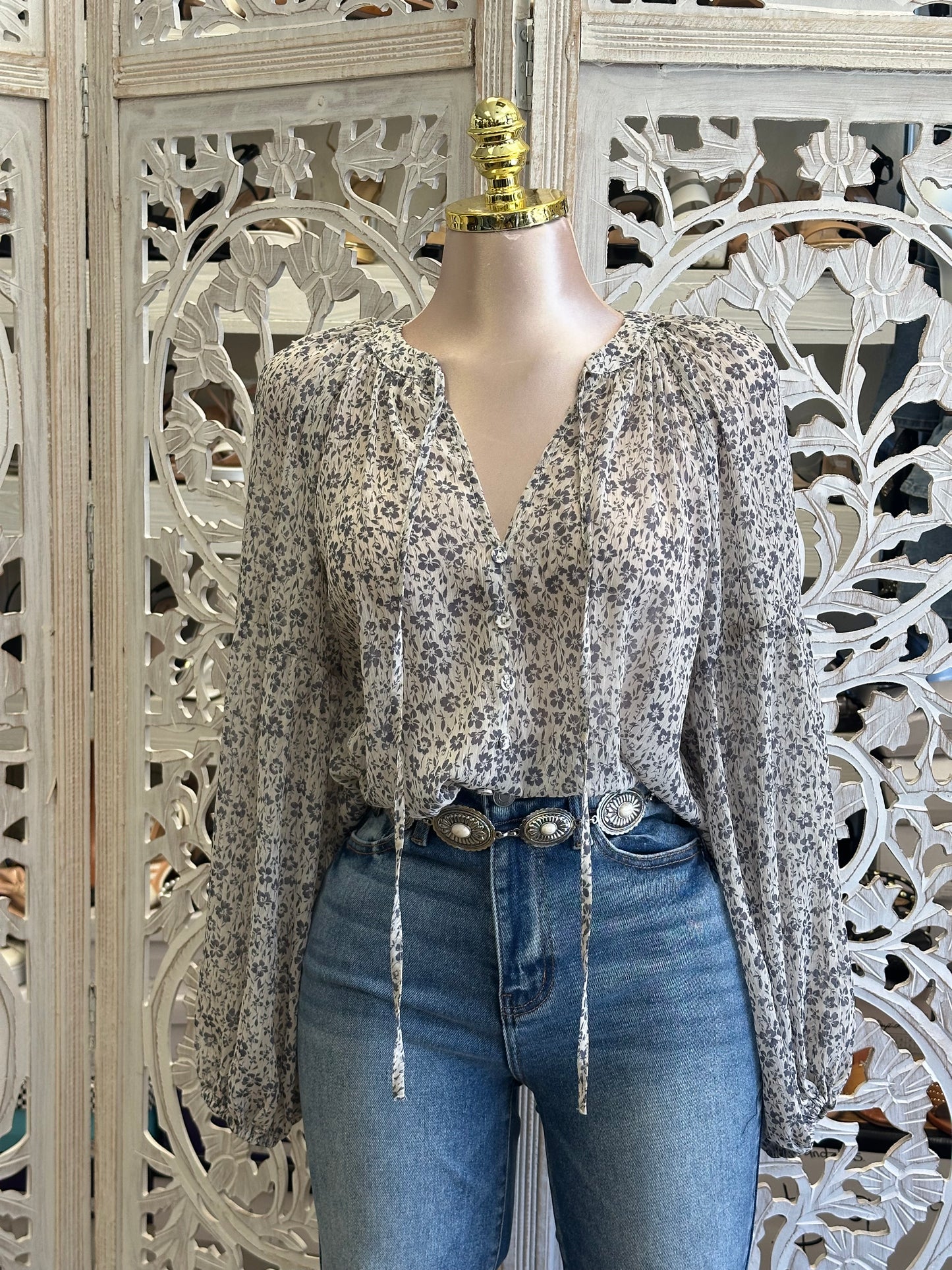 Ditsy Floral Blouse