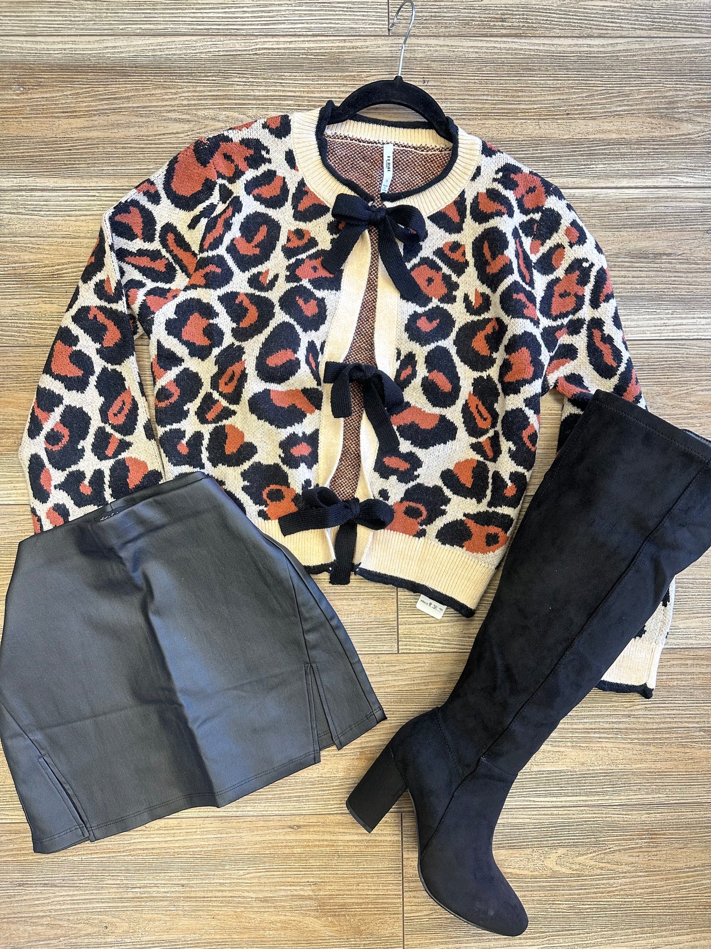 Ribbon Cheetah Sweater