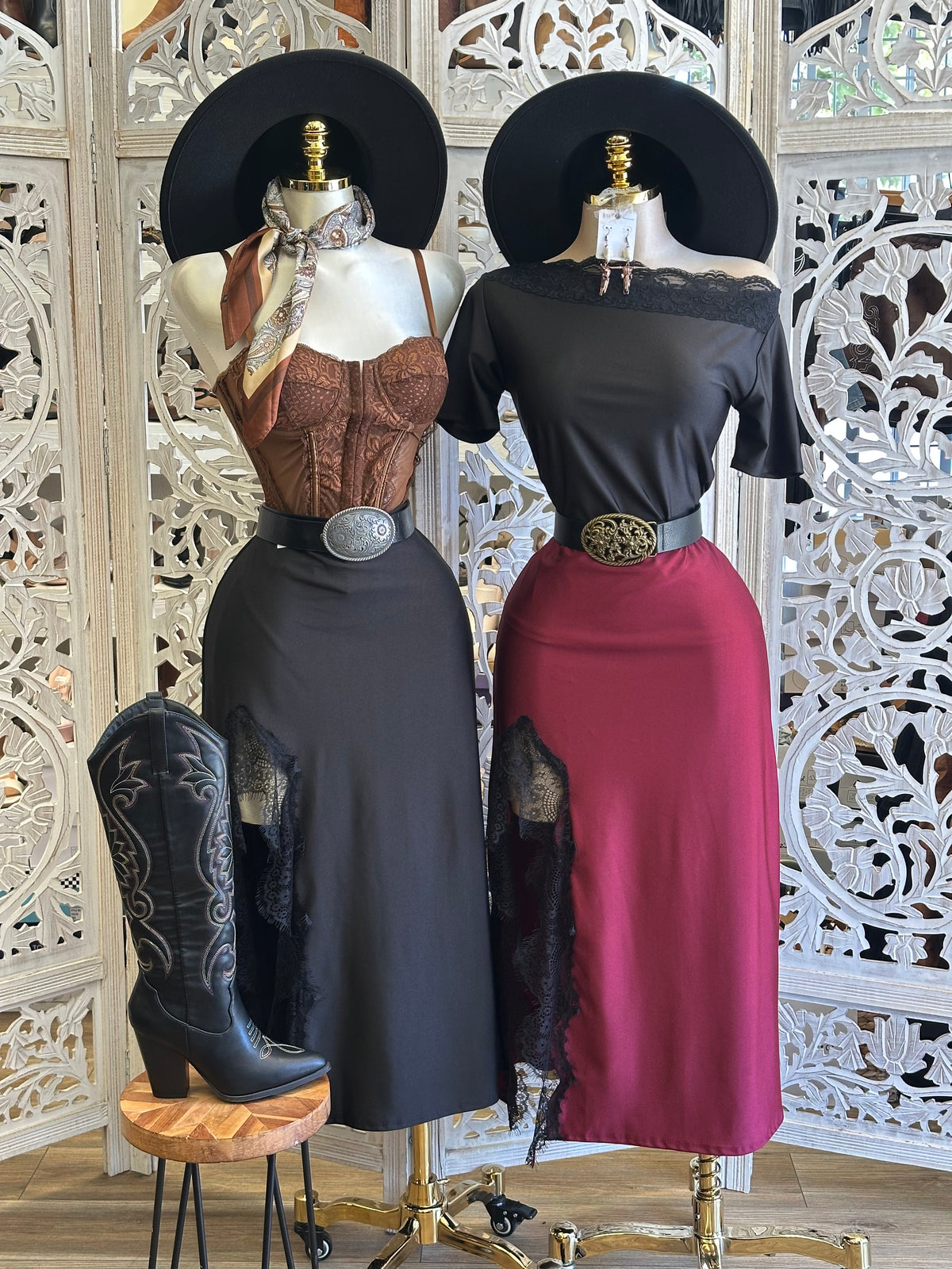 Midnight Lasso Skirt- Estira, Stretchy