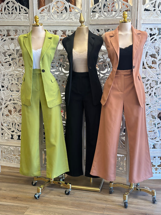 Vest and Dress Pants Set - No Estira, Not stretchy