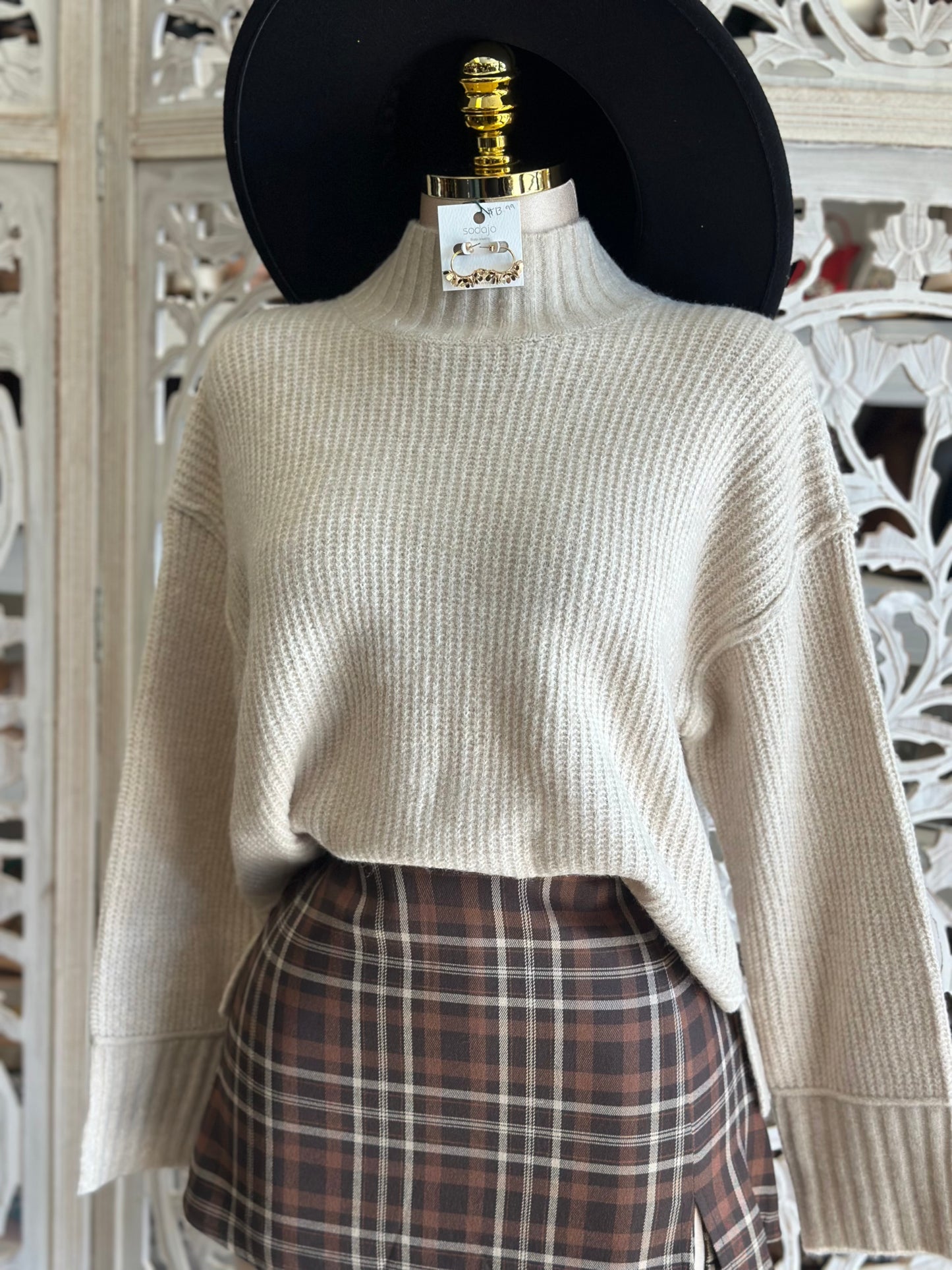 Knitted Ivory Sweater