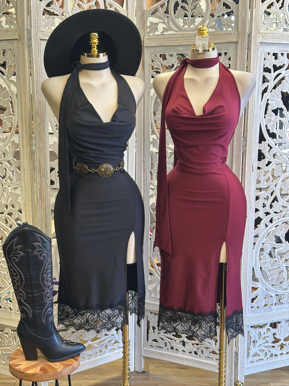 Colette Lace Slip Dress - Estira , Stretchy