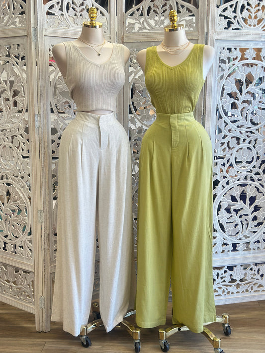 Knit Blouse and Pants  Set- Estira, Stretchy