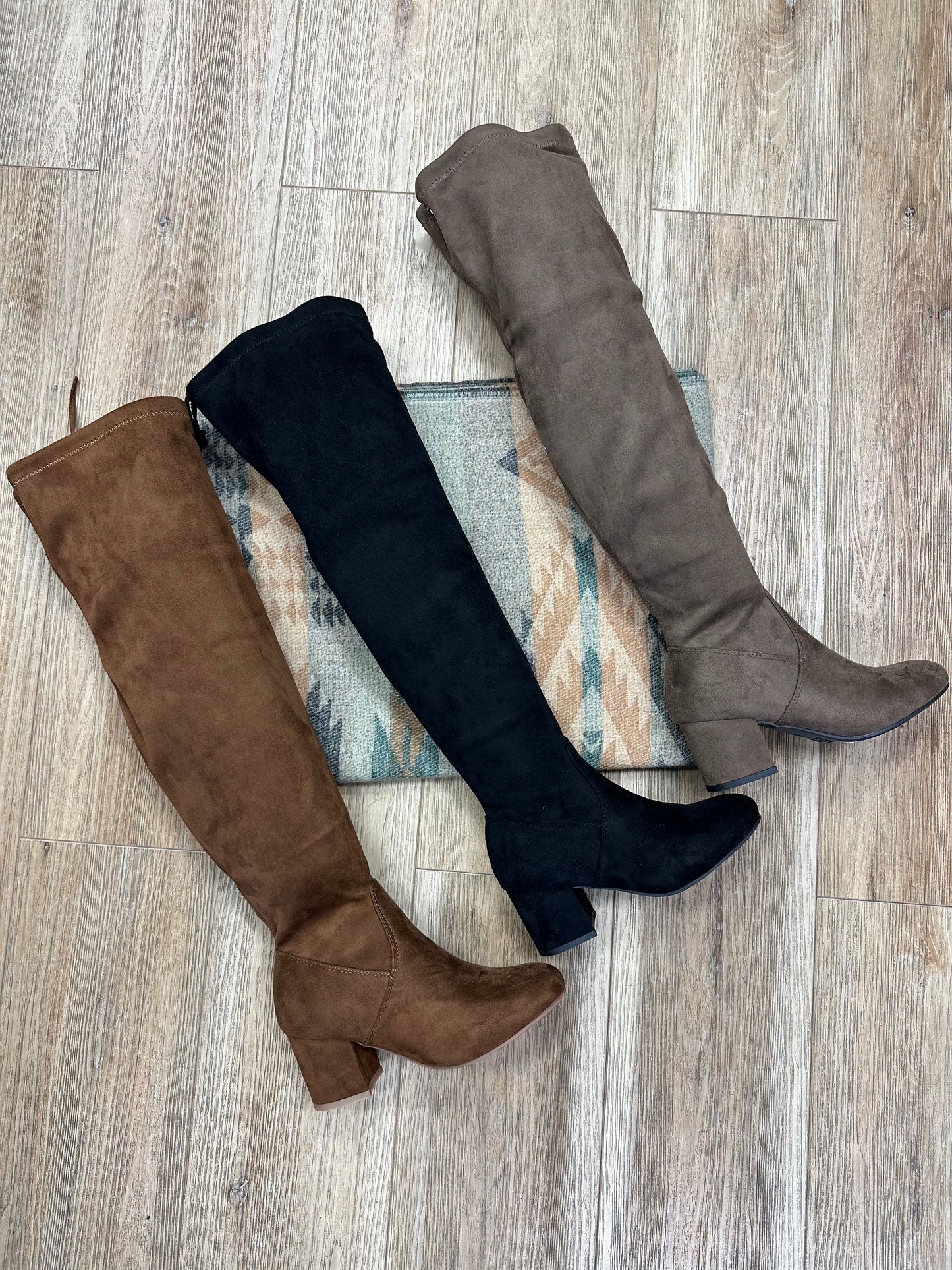 Heeled Suede Long Boot