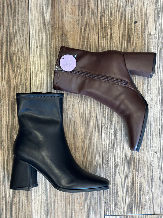 Faux Leather Booties