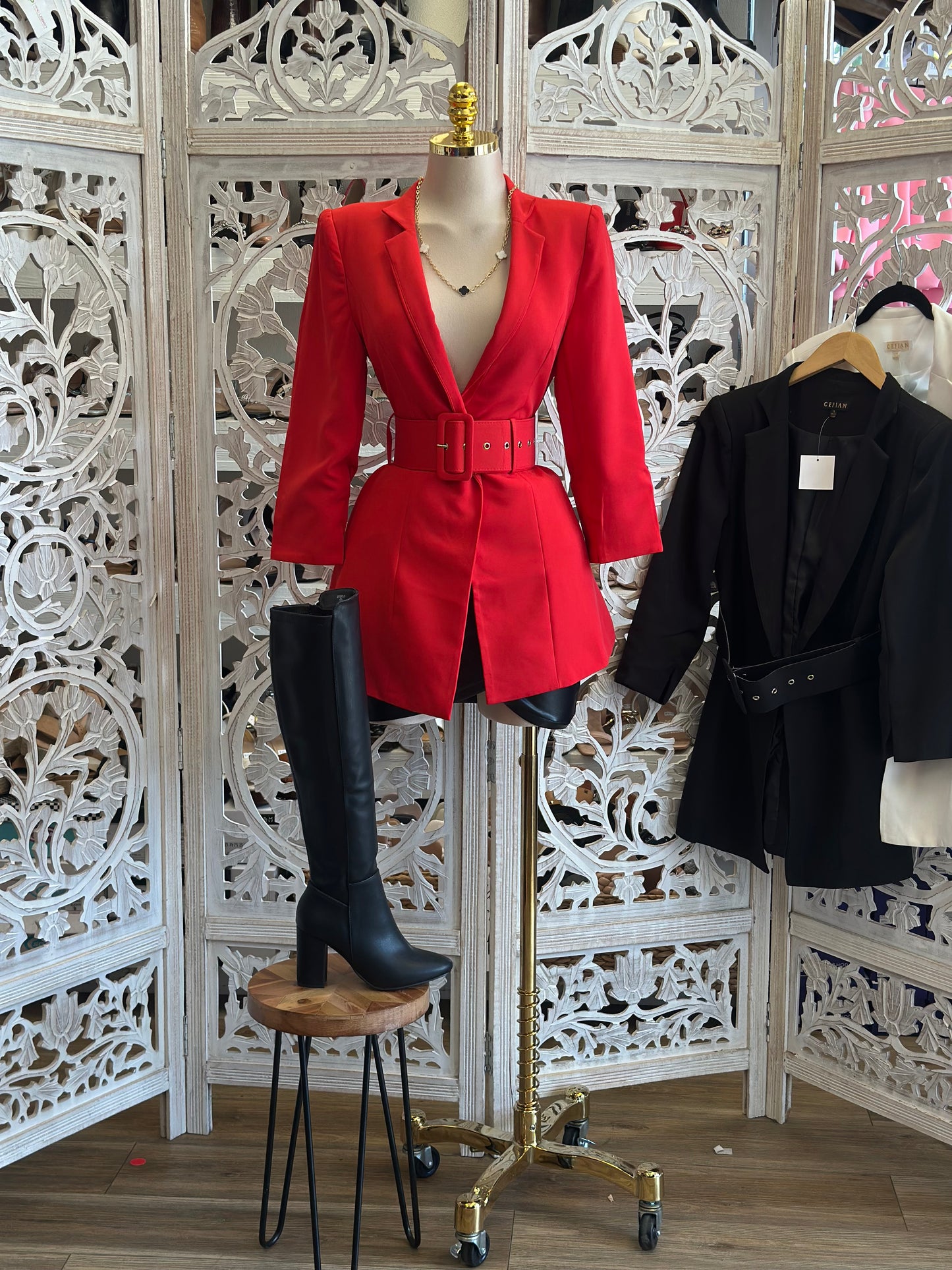 Thick Belt Blazer