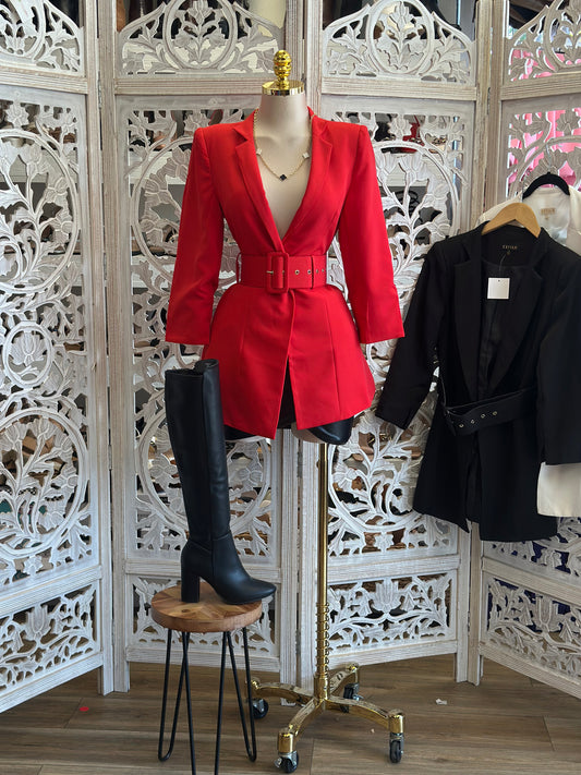 Thick Belt Blazer