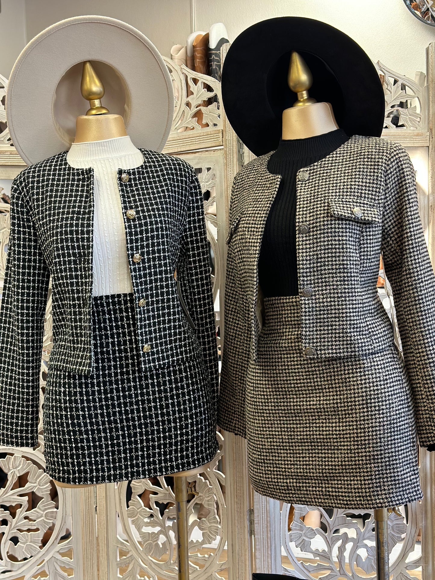 Houndstooth Two Piece Set