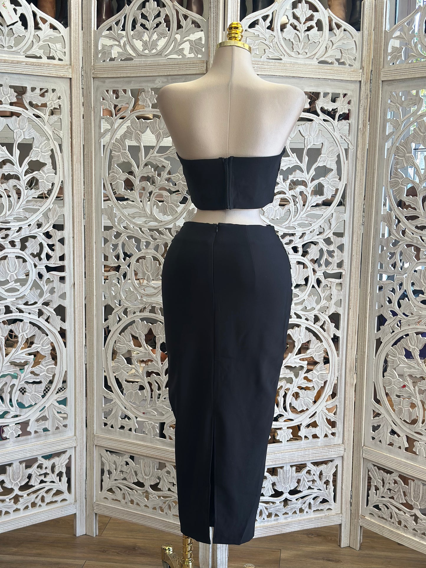 Silver Rhinestone Set- Estira,Stretchy