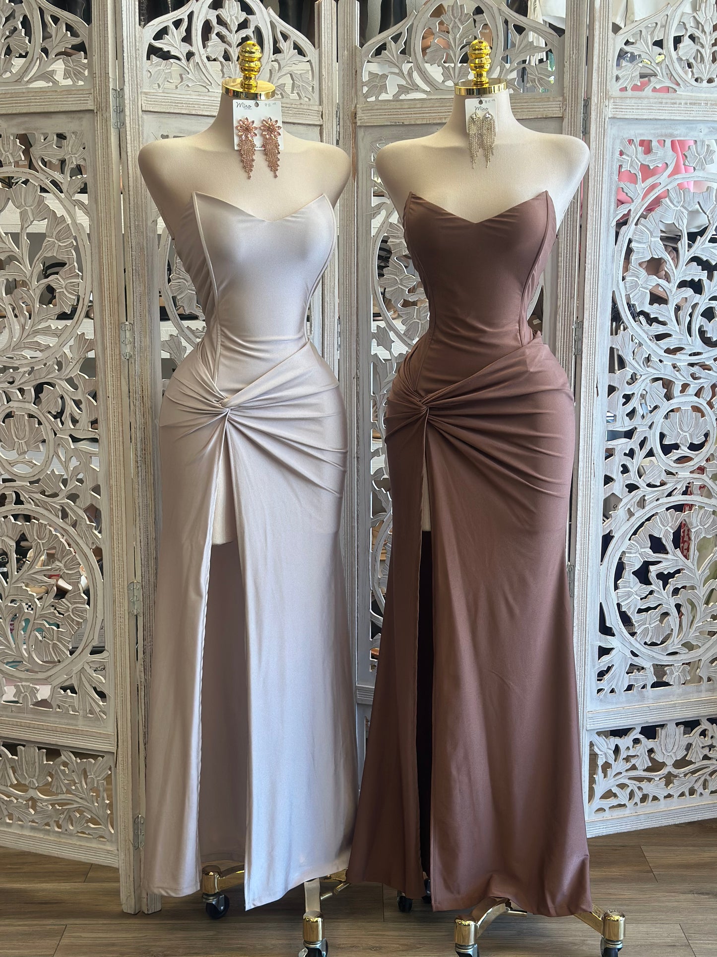 Strapless Knotted Gown - Stretchy, Estira