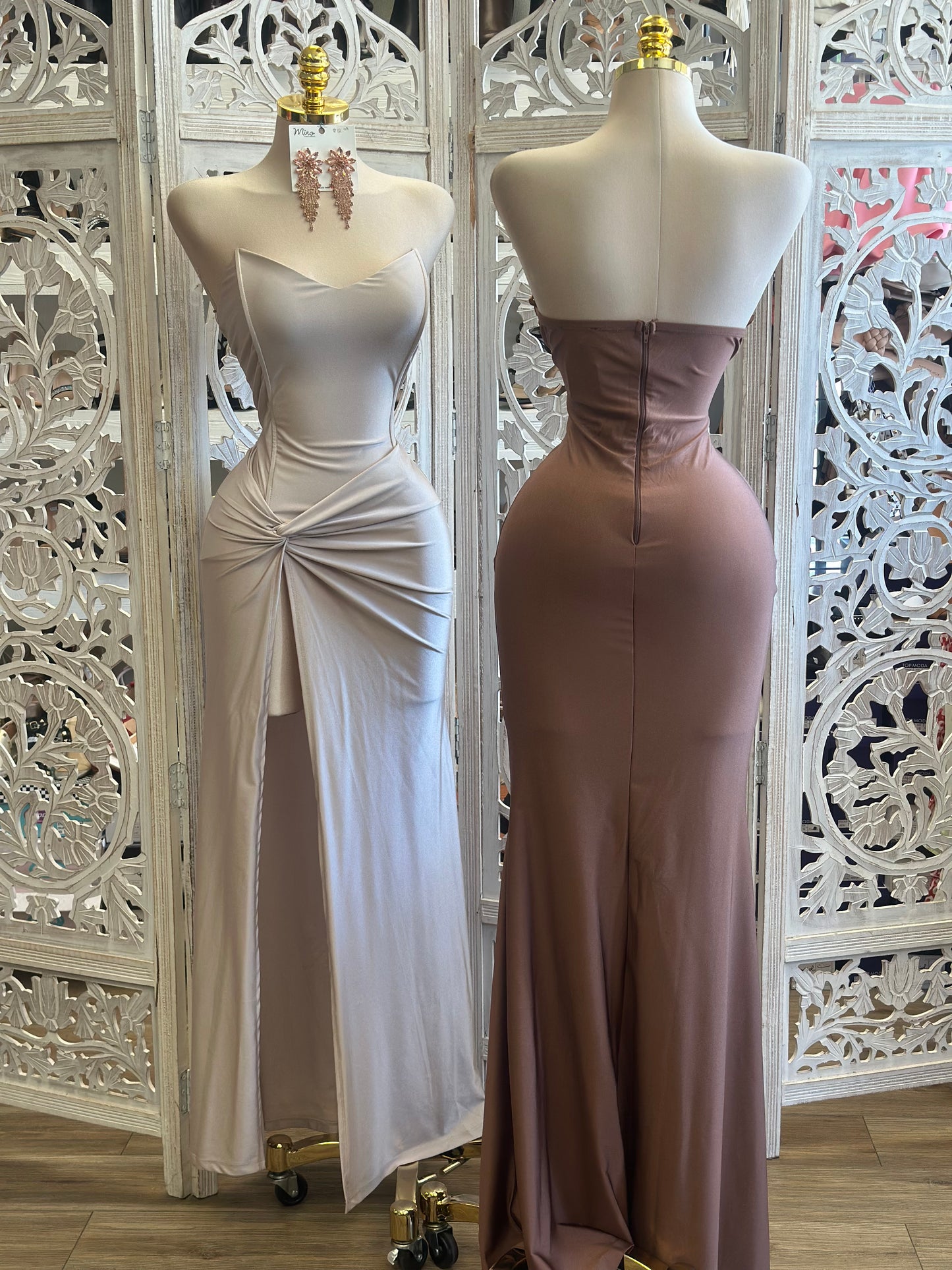 Strapless Knotted Gown - Stretchy, Estira