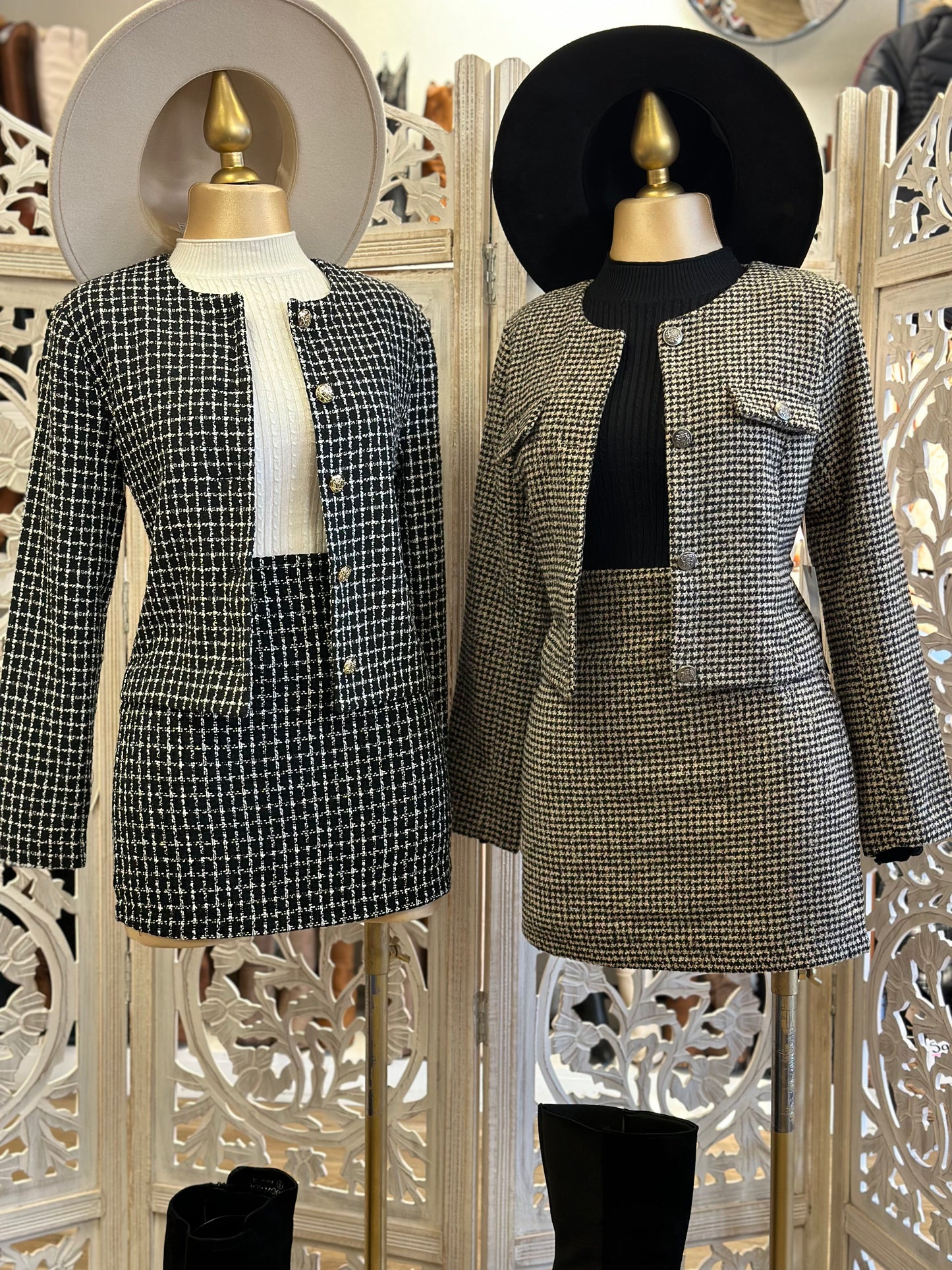 Houndstooth Two Piece Set